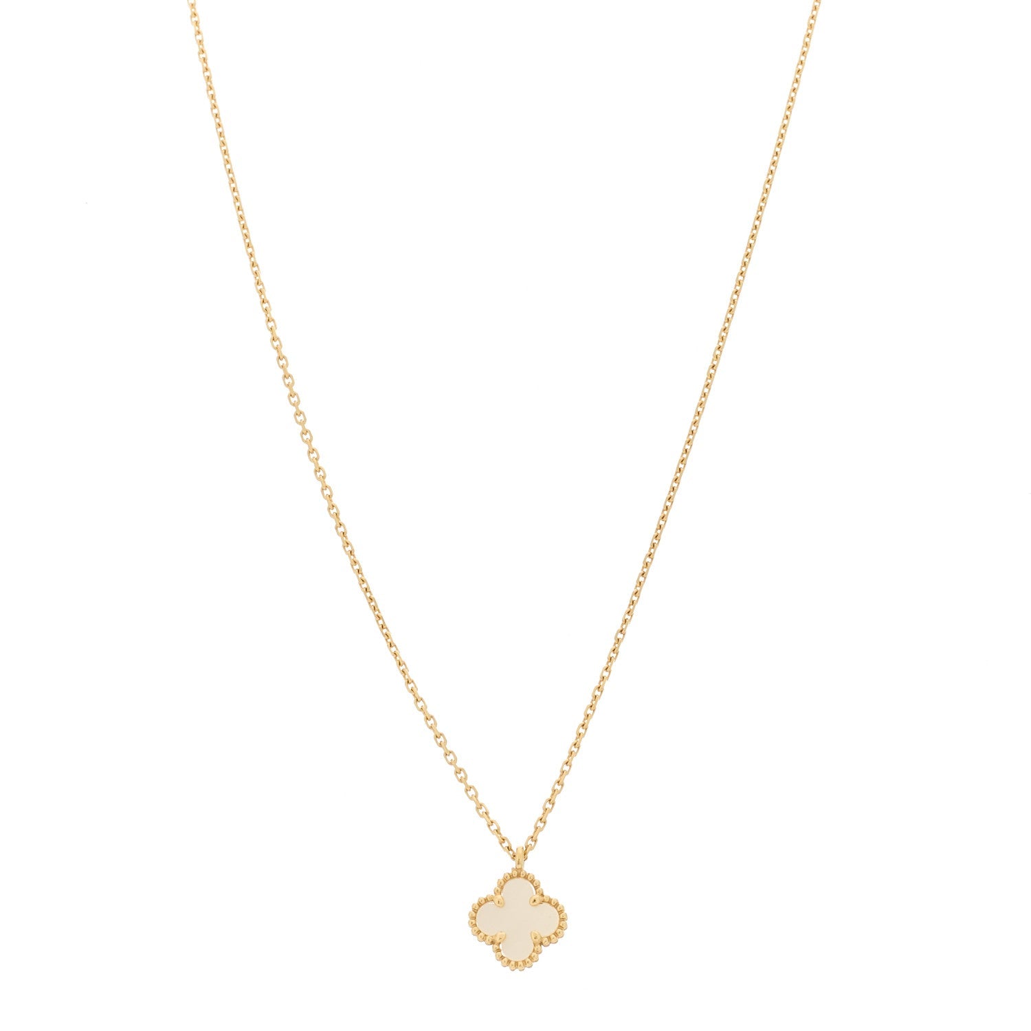 VAN CLEEF 18Kイエローゴールド マザーオブパール スウィート