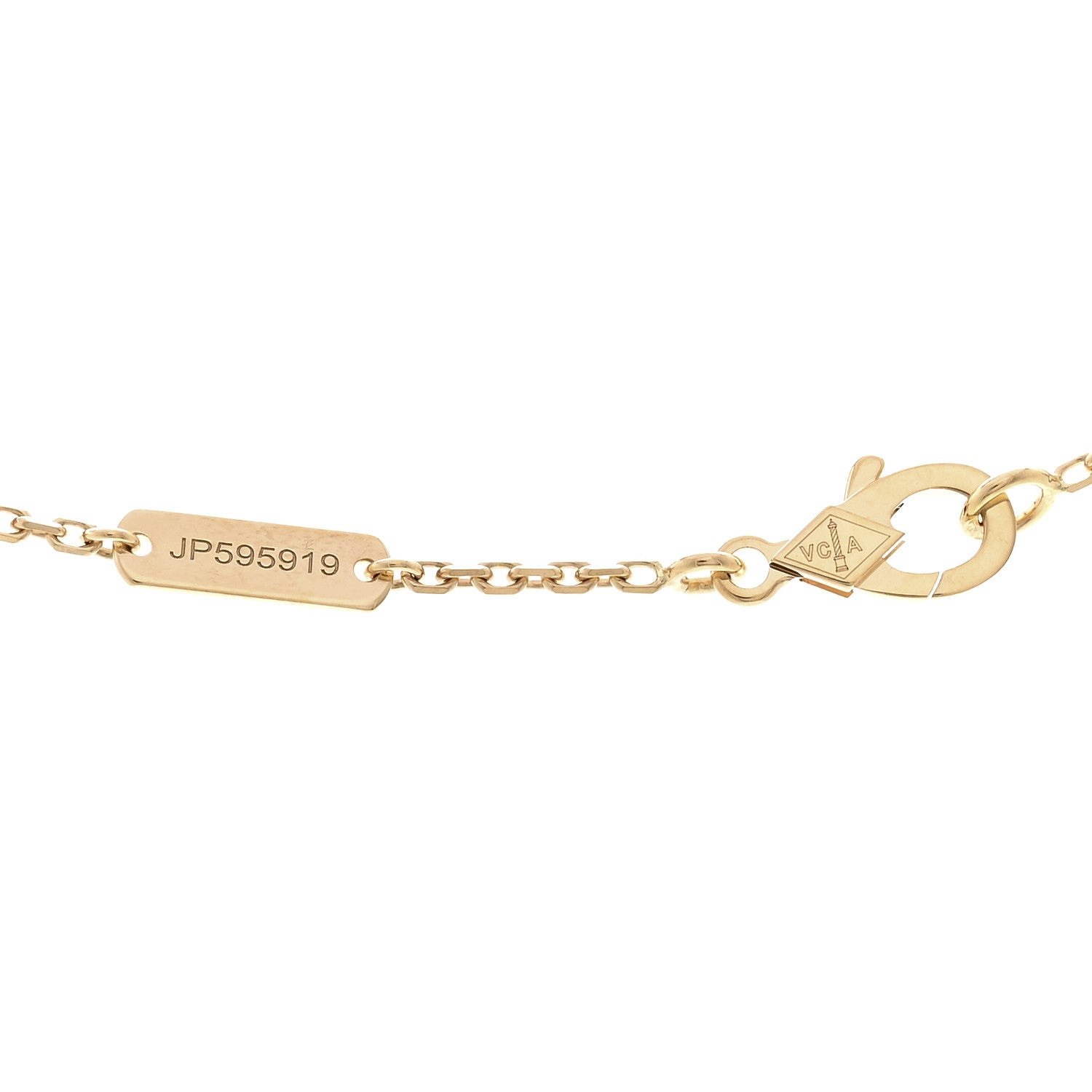 ヴァンクリーフ＆アーペル ヴィンテージアルハンブラ ペンダントネックレス ギョーシェ 18K イエローゴールド VAN CLEEF & ARPELS VINTAGE ALHAMBRA PENDANT NECKLACE GUILLOCHÉ 18K YELLOW GOLD