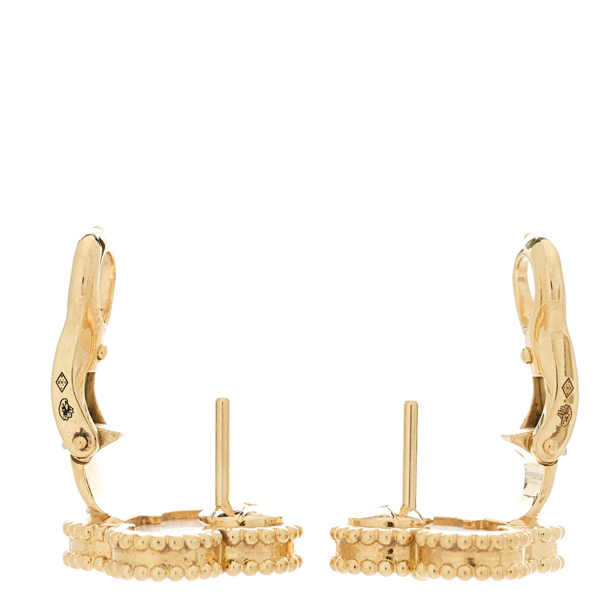 ヴァンクリーフ＆アーペル ヴィンテージアルハンブラ ピアス マザーオブパール 18K イエローゴールド VAN CLEEF & ARPELS VINTAGE ALHAMBRA EARRINGS MOTHER OF PEARL 18K YELLOW GOLD