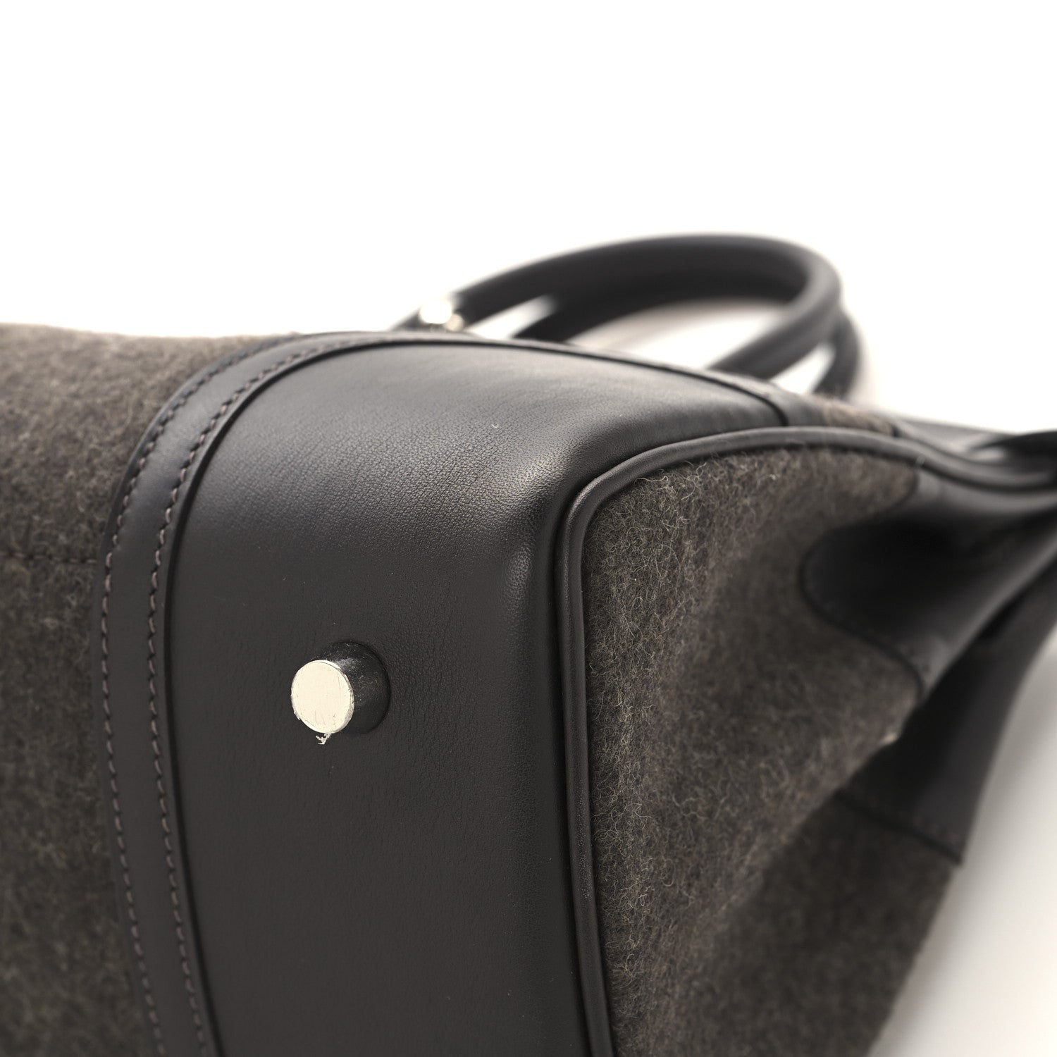 エルメス バーキン 25 限定品 ゴーチーム Ebene フェルト / スイフト シルバー金具 HERMES BIRKIN 25 GO TEAM EBENE FEUTRE / SWIFT SILVER HARDWARE