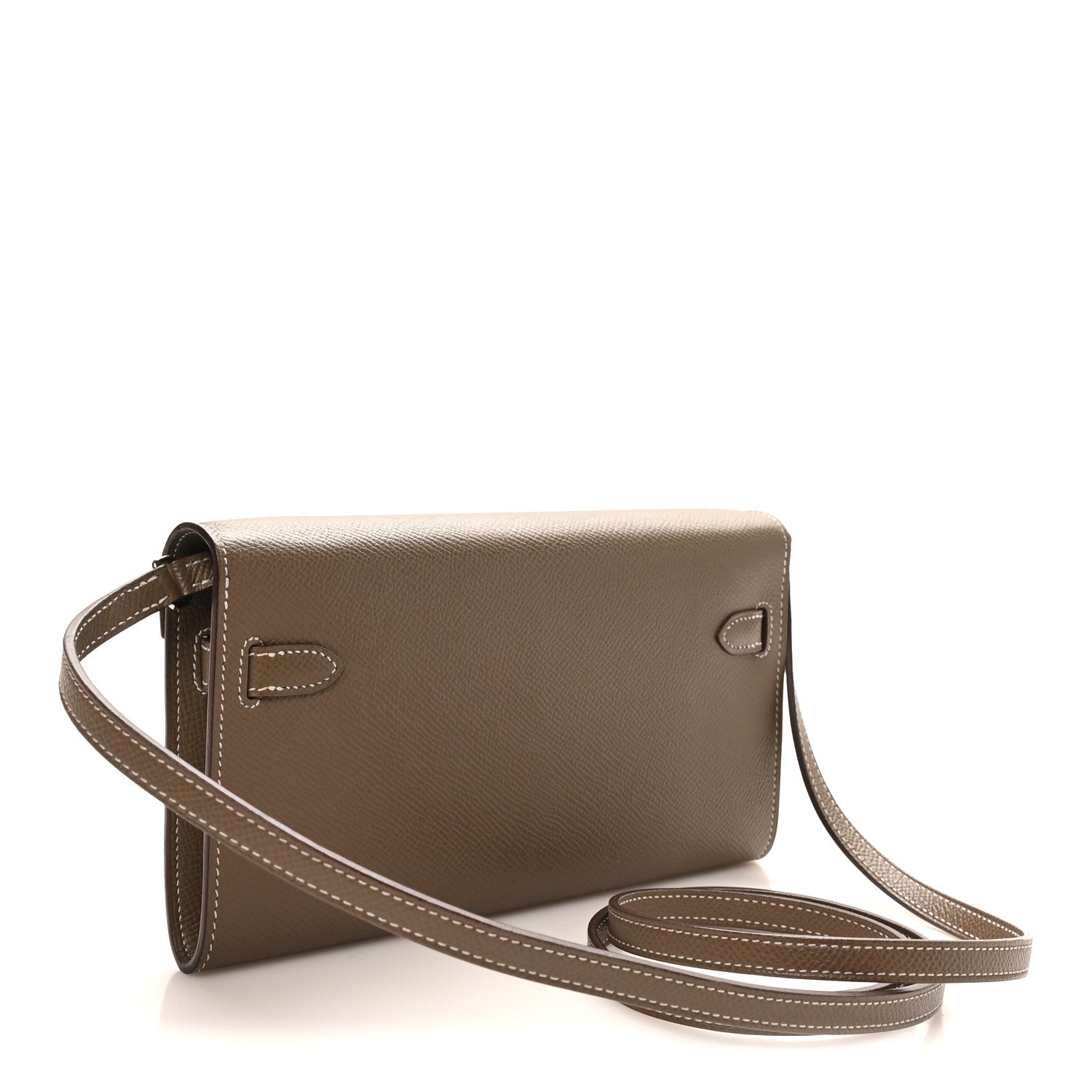 エルメス ケリートゥーゴー 長財布 Etoupe エプソン シルバー金具 HERMES KELLY TO GO WALLET ETOUPE EPSOM SILVER HARDWARE