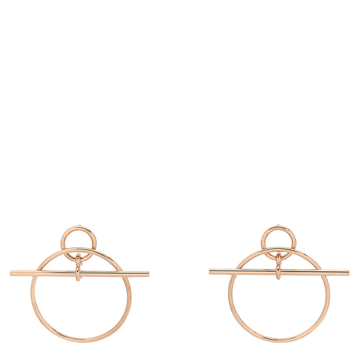 エルメス ループ ピアス 18K ローズゴールド HERMES LOOP EARRINGS 18K ROSE GOLD