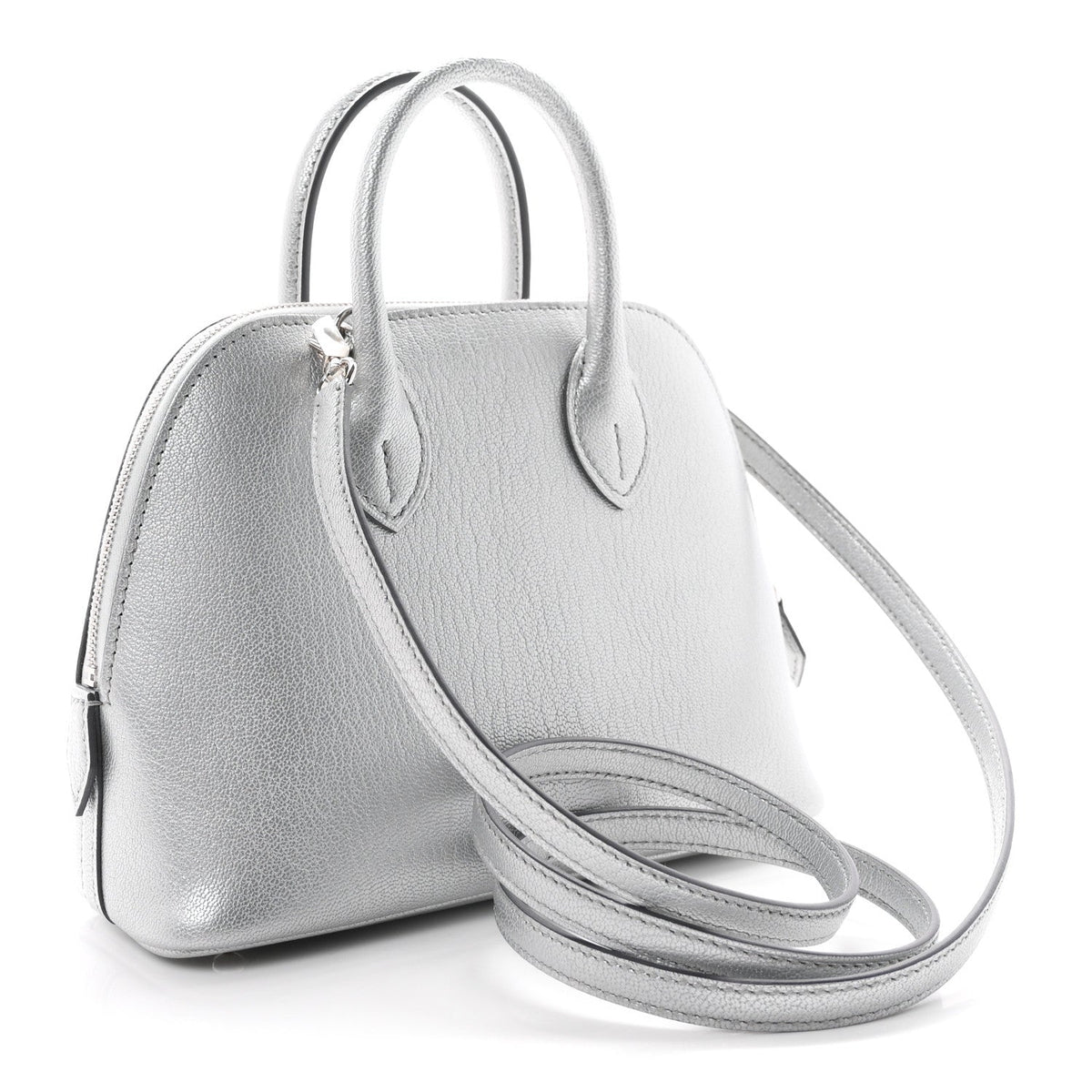 エルメス ミニボリード 1923 Argent シェーブル シルバー金具 HERMES MINI BOLIDE 1923 ARGENT CHEVRE SILVER HARDWARE