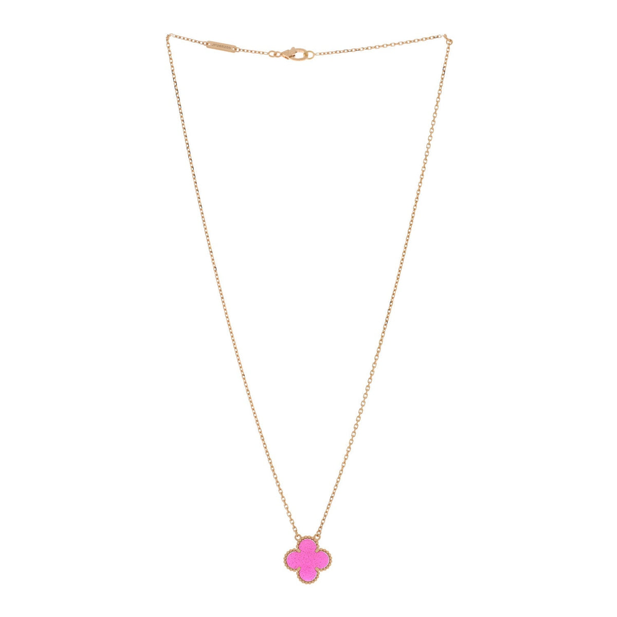 Van Cleef & Arpels Vintage Alhambra Pendant Necklace 18K Yellow Gold