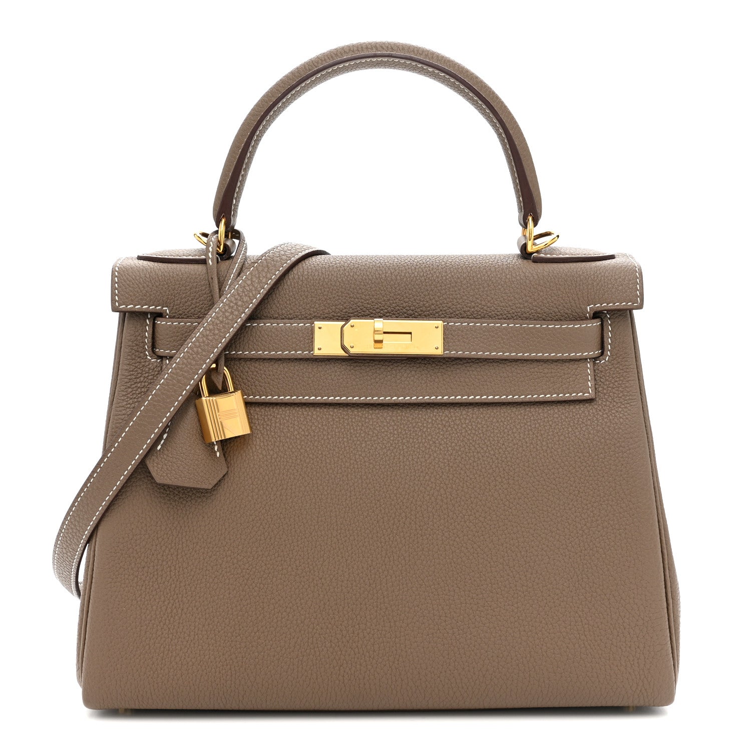エルメス ケリー 28 内縫い Etoupe トゴ ゴールド金具 HERMES KELLY 28 RETOURNE ETOUPE TOGO GOLD HARDWARE