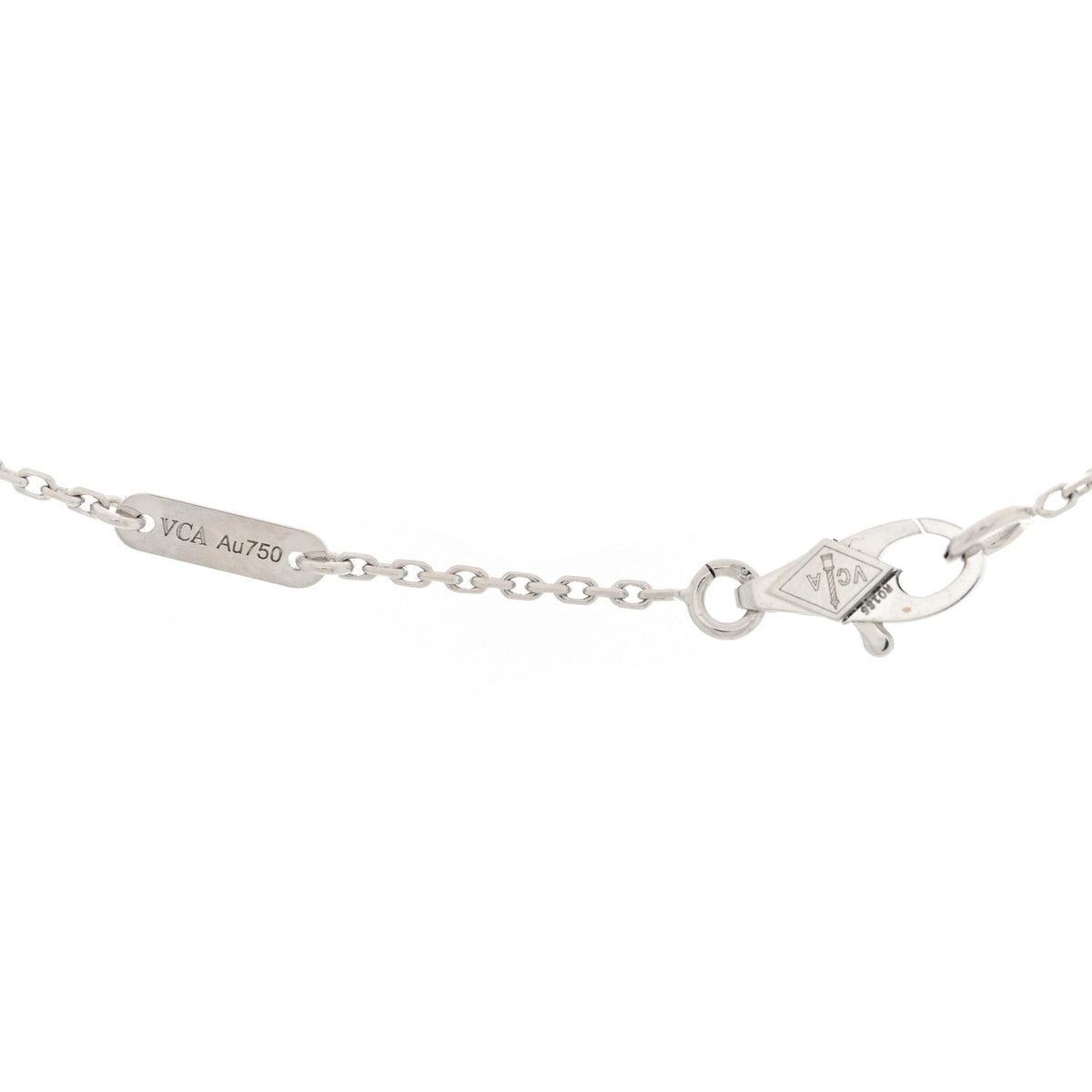 ヴァンクリーフ＆アーペル スウィートアルハンブラ ペンダントネックレス ターコイズ 18K ホワイトゴールド VAN CLEEF & ARPELS SWEET ALHAMBRA PENDANT NECKLACE TURQUOISE 18K WHITE GOLD