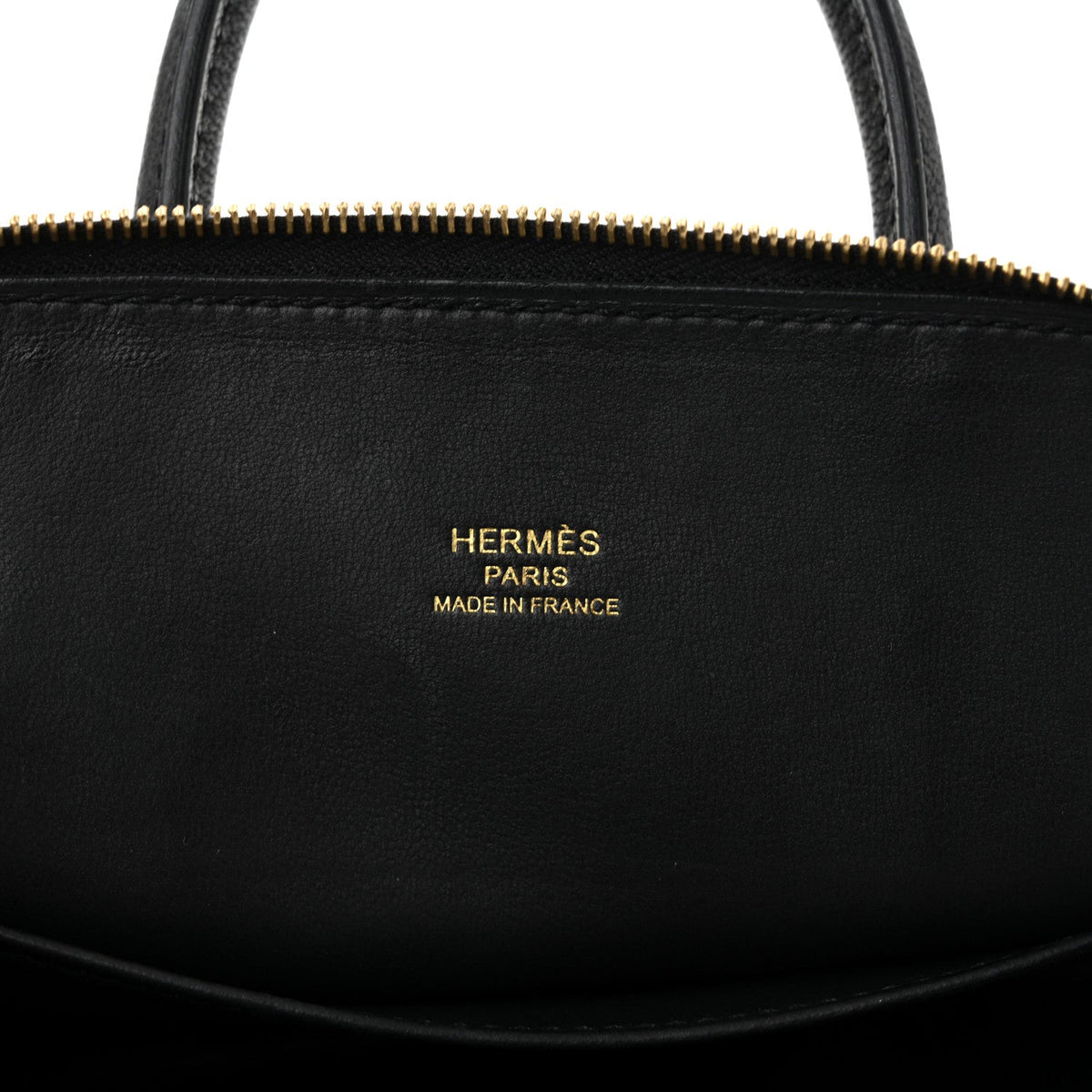 Hermès Mini Bolide 1923 Black Chèvre Mysore Gold Hardware