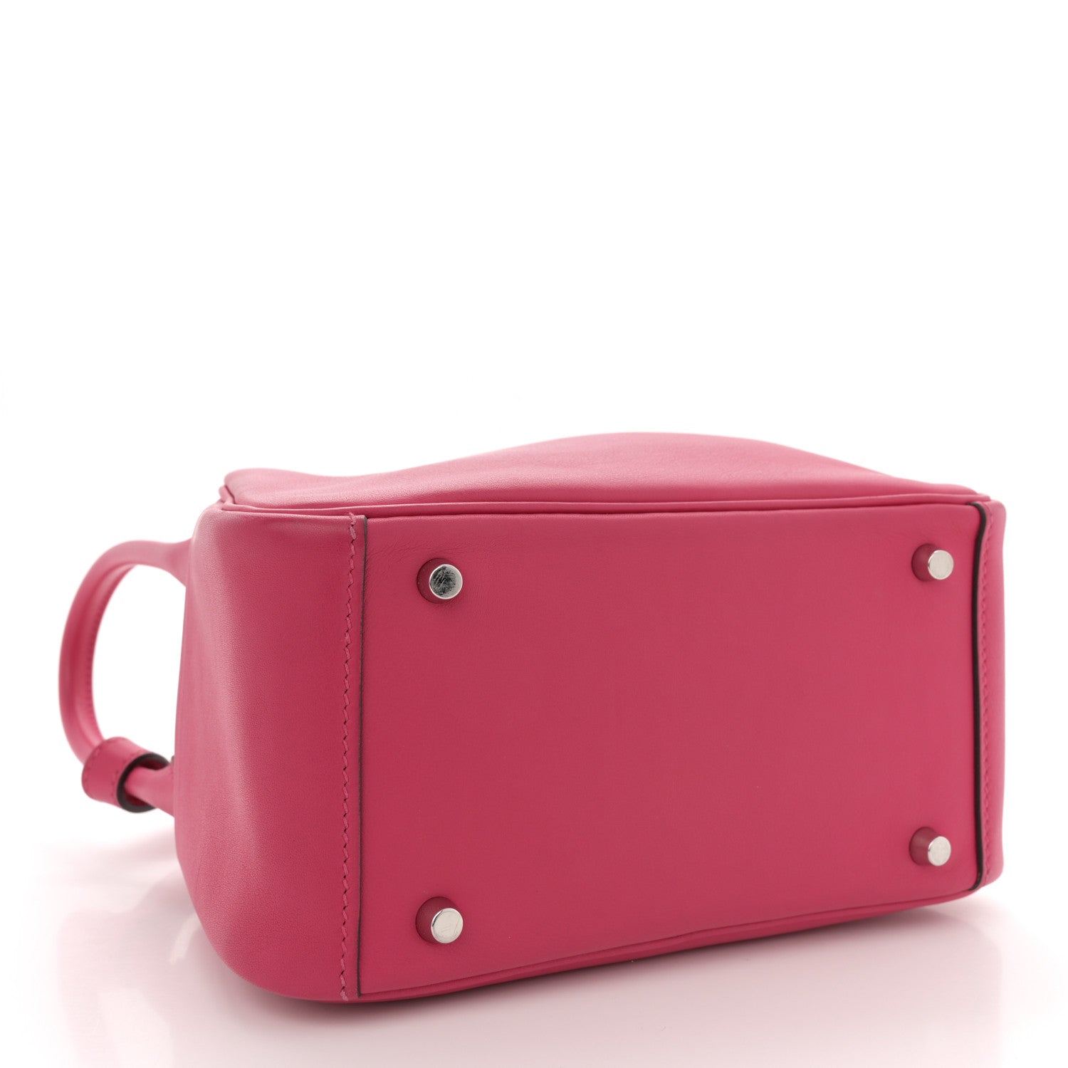 HERMES LINI LINDY 20 VERSO ROSE MEXICO ROUGE PIMENT SWIFT SILVER HARDWARE
