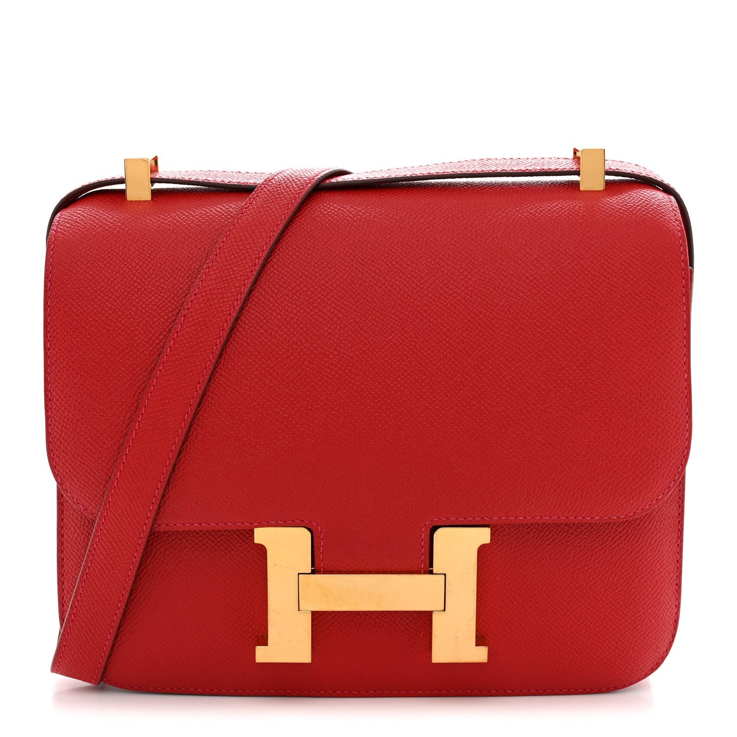 エルメス  コンスタンス 24 Rouge Casaque エプソン ゴールド金具 HERMES CONSTANCE 24 ROUGE CASAQUE EPSOM GOLD HARDWARE