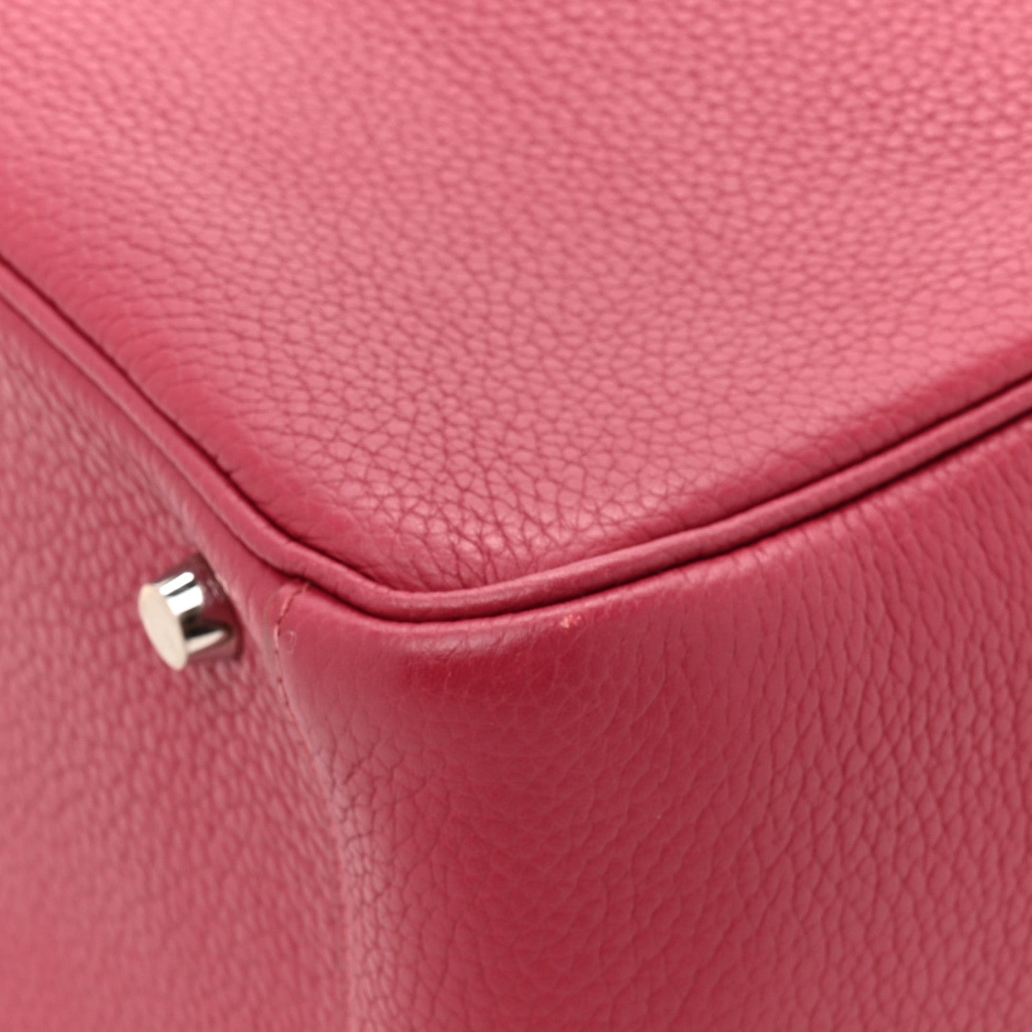 HERMES LINDY 30 RUBIS TAURILLON CLEMENCE SILVER HARDWARE