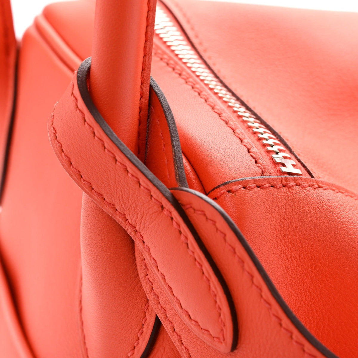 エルメス リンディ 30 Orange Poppy スイフト シルバー金具 HERMES LINDY 30 ORANGE POPPY SWIFT SILVER HARDWARE
