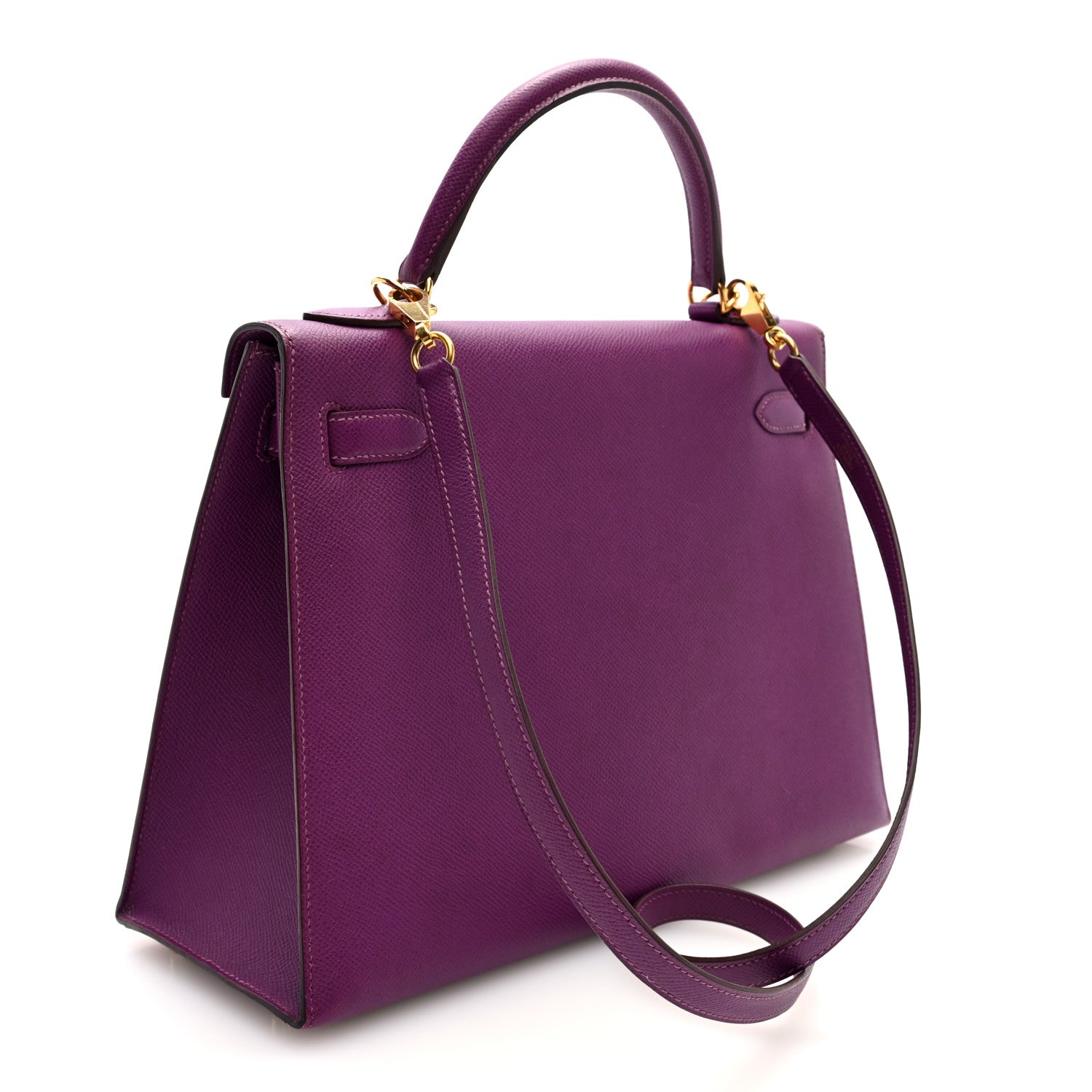 エルメス ケリー32 外縫い Anemone エプソン ゴールド金具 HERMES KELLY32 SELLIER ANEMONE EPSOM GOLD HARDWARE