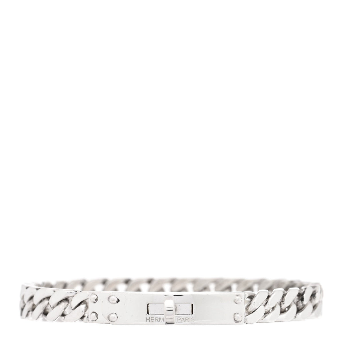 エルメス ケリー ブレスレット スターリングシルバー TPM Gourmette Bracelet HERMES KELLY BRACELET STERLING SILVER TPM GOURMETTE BRACELET