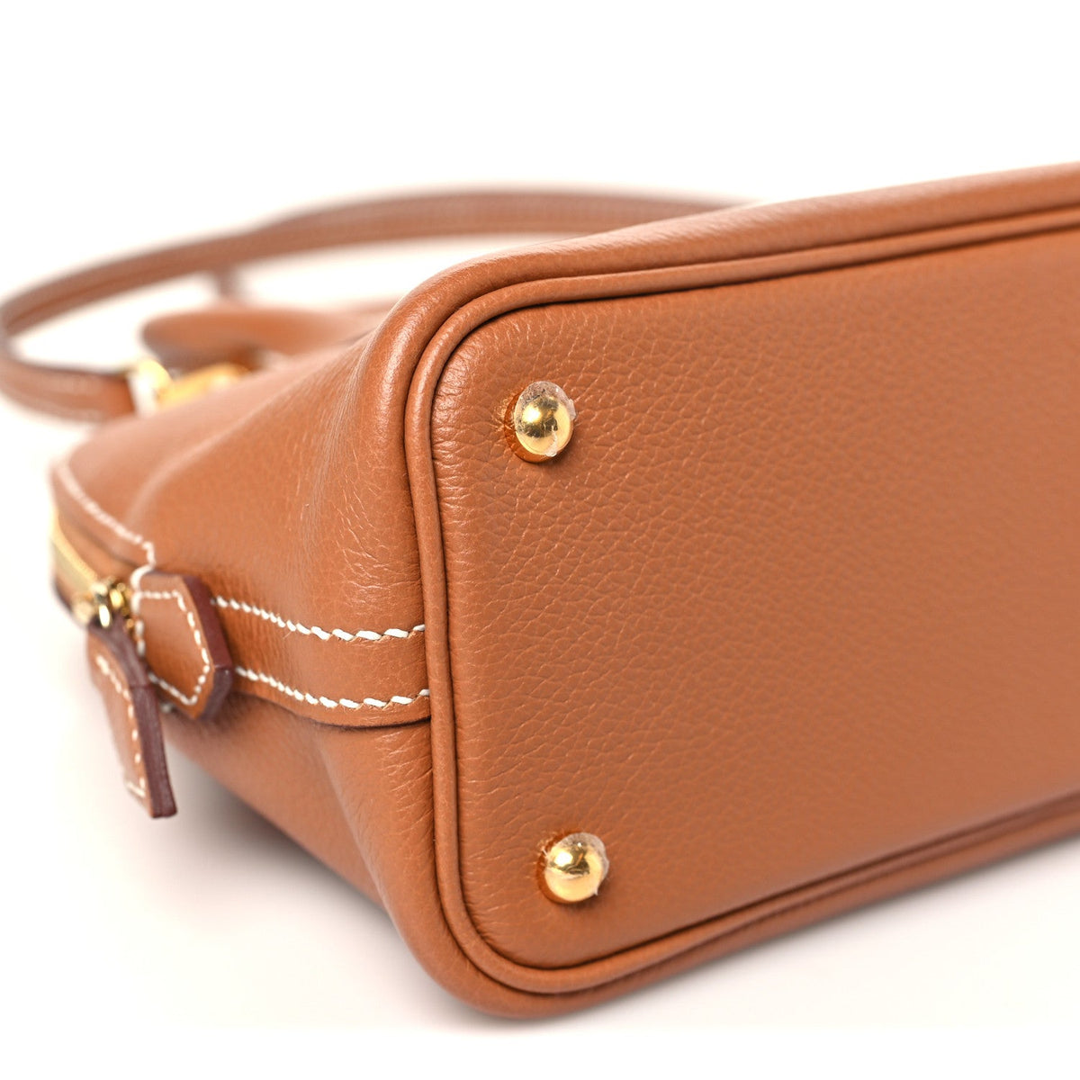エルメス ミニボリード 1923 Gold エバーカラー シルバー金具 HERMES MINI BOLIDE 1923 GOLD EVERCOLOR SILVER HARDWARE