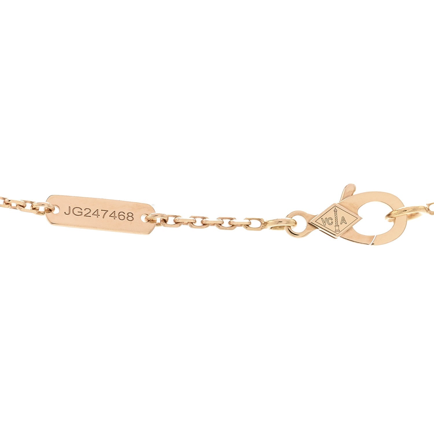 ヴァンクリーフ＆アーペル ヴィンテージアルハンブラ ペンダントネックレス マザーオブパール 18K ローズゴールド VAN CLEEF & ARPELS VINTAGE ALHAMBRA PENDANT NECKLACE MOTHER OF PEARL 18K ROSE GOLD