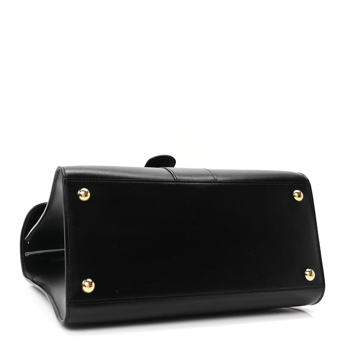 デルヴォー ブリヨン MM ショルダーバッグ Black ボックスカーフスキン ゴールド金具 DELVAUX BRILLANT MM SHOULDER BAG BLACK BOX CALFSKIN GOLD HARDWARE
