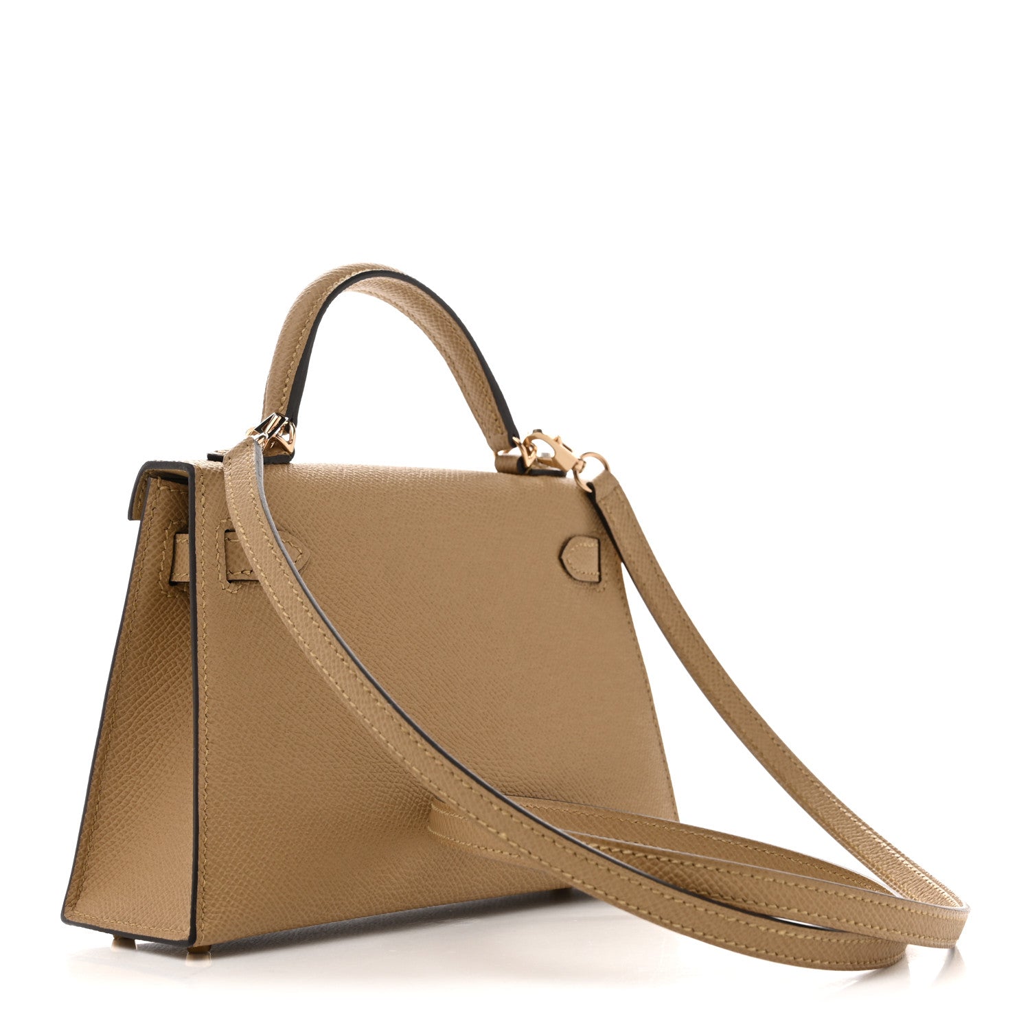エルメス ミニケリー 20 外縫い Poussiere エプソン ゴールド金具 HERMES MINI KELLY 20 SELLIER POUSSIERE EPSOM GOLD HARDWARE