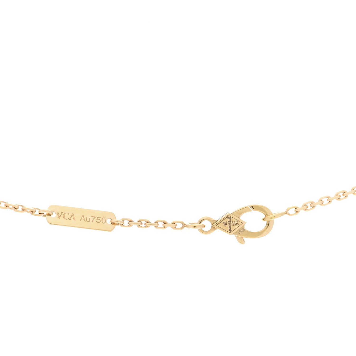 ヴァンクリーフ&アーペル 18Kイエローゴールド マラカイト ヴィンテージ アルハンブラ ペンダントネックレス