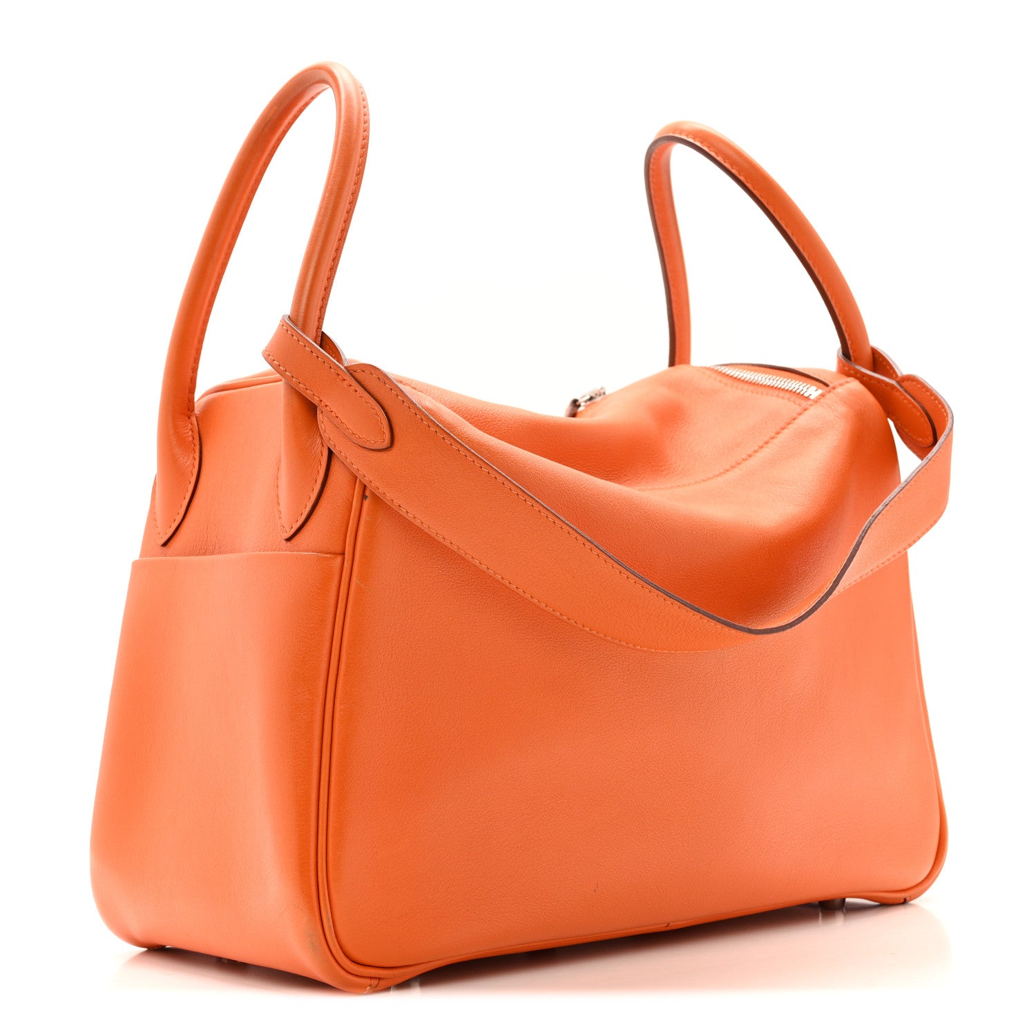 エルメス リンディ 30 Orange スイフト シルバー金具 HERMES LINDY 30