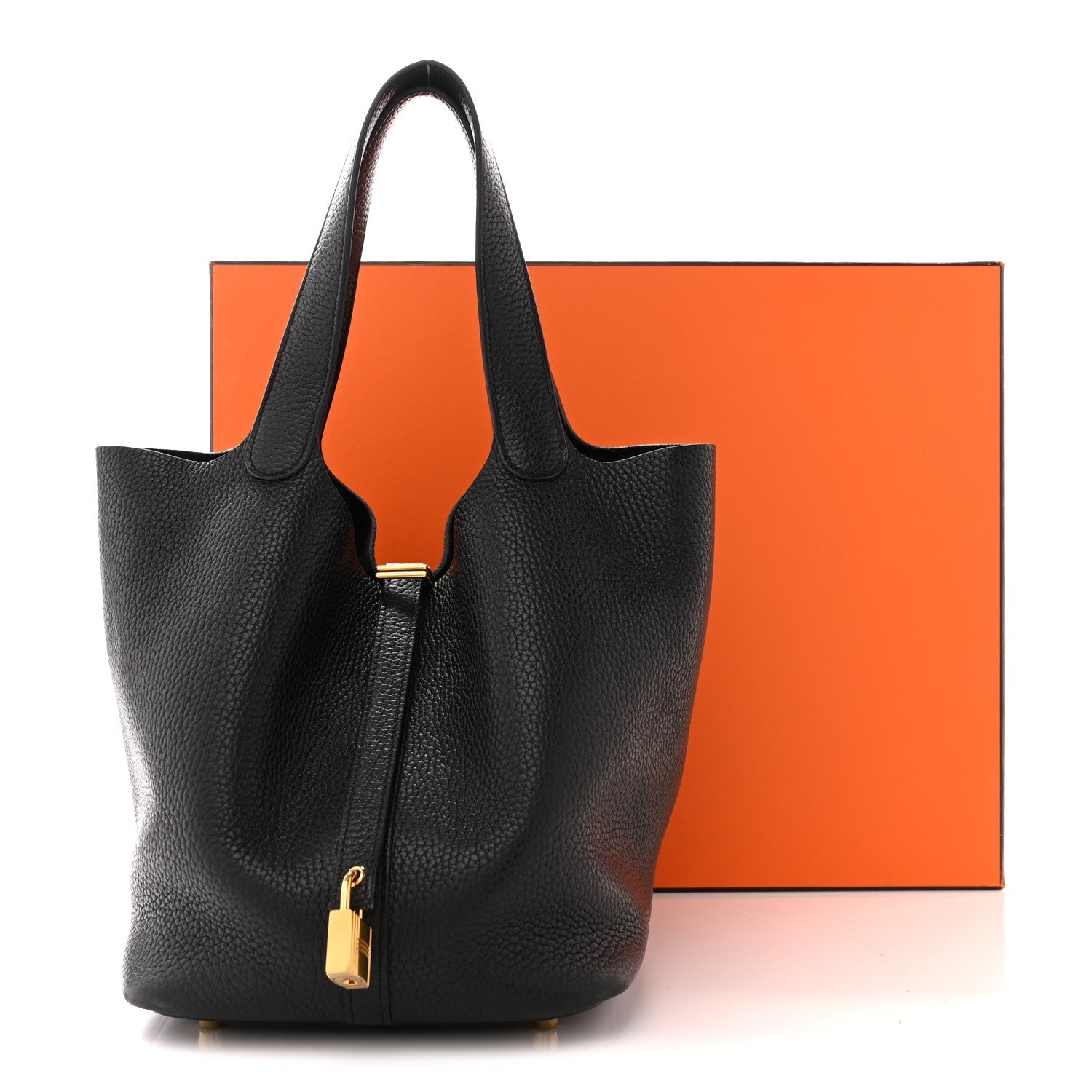 エルメス ピコタンロック MM 22 Black トリヨンクレマンス ゴールド金具 HERMES PICOTIN LOCK MM 22 BLACK TAURILLON CLEMENCE GOLD HARDWARE