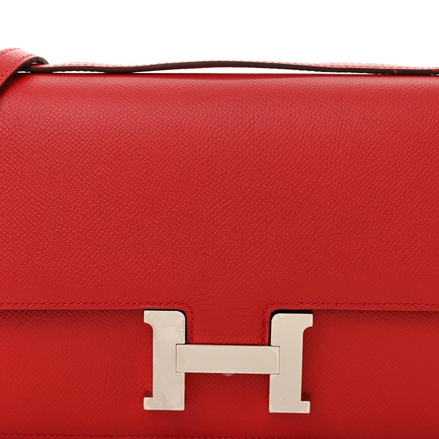 エルメス コンスタンス エラン 25 Rouge Casaque エプソン シルバー金具 HERMES CONSTANCE ELAN 25 ROUGE CASAQUE EPSOM SILVER HARDWARE