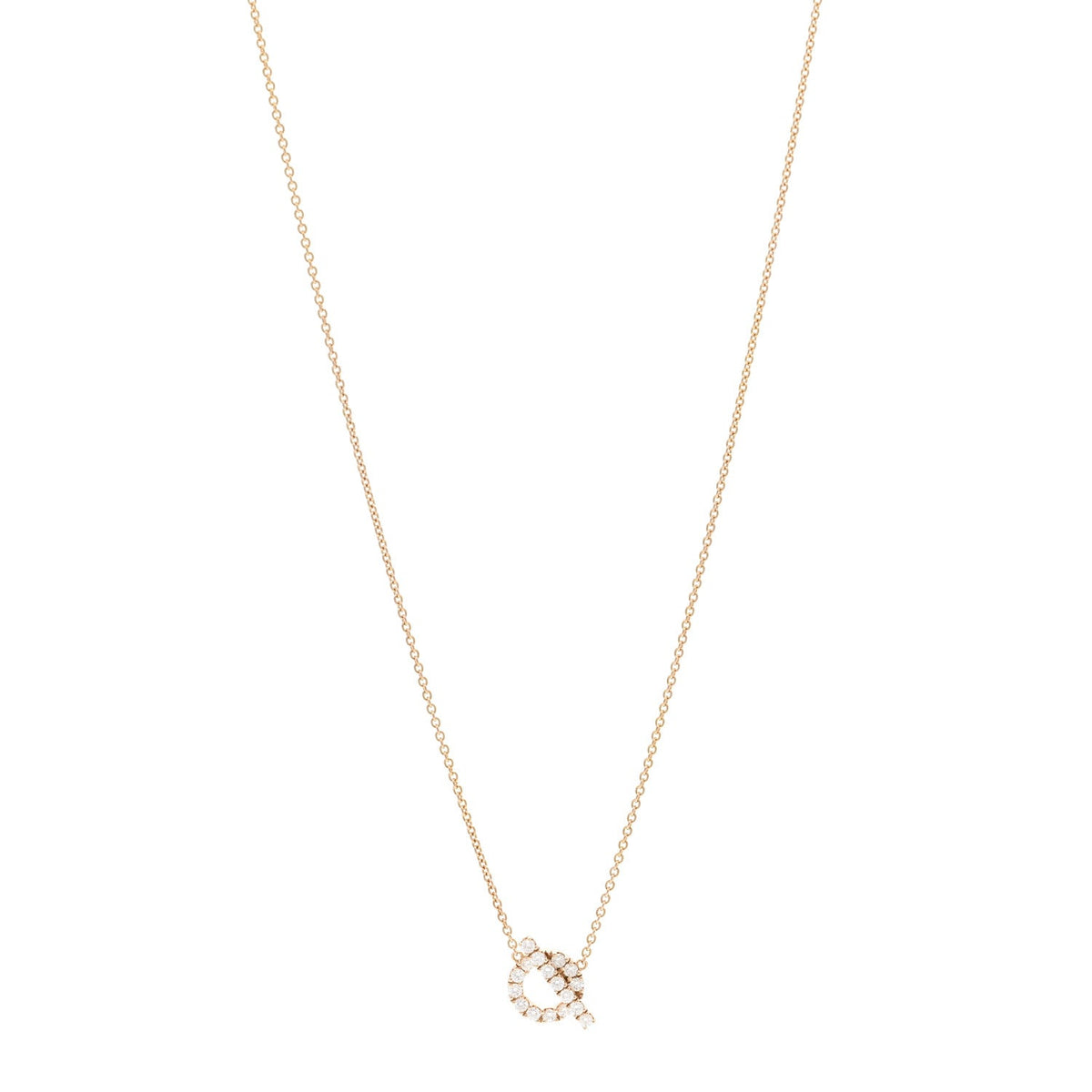 エルメス フィネス ペンダントネックレス 18K ローズゴールド ダイヤモンド HERMES FINESSE PENDANT NECKLACE 18K ROSE GOLD DIAMOND