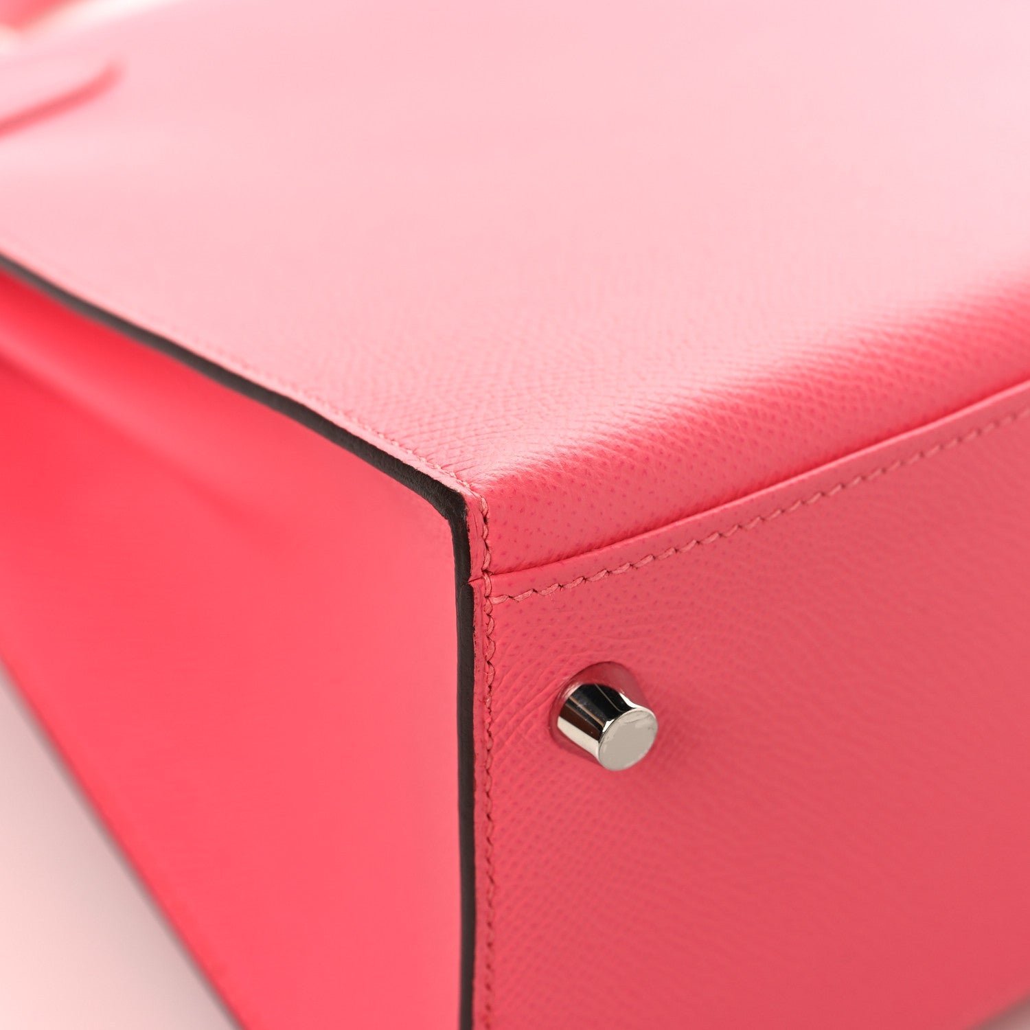 エルメス ケリー 28 外縫い Rose Azalee エプソン シルバー金具 HERMES KELLY 28 SELLIER ROSE AZALEE EPSOM SILVER HARDWARE