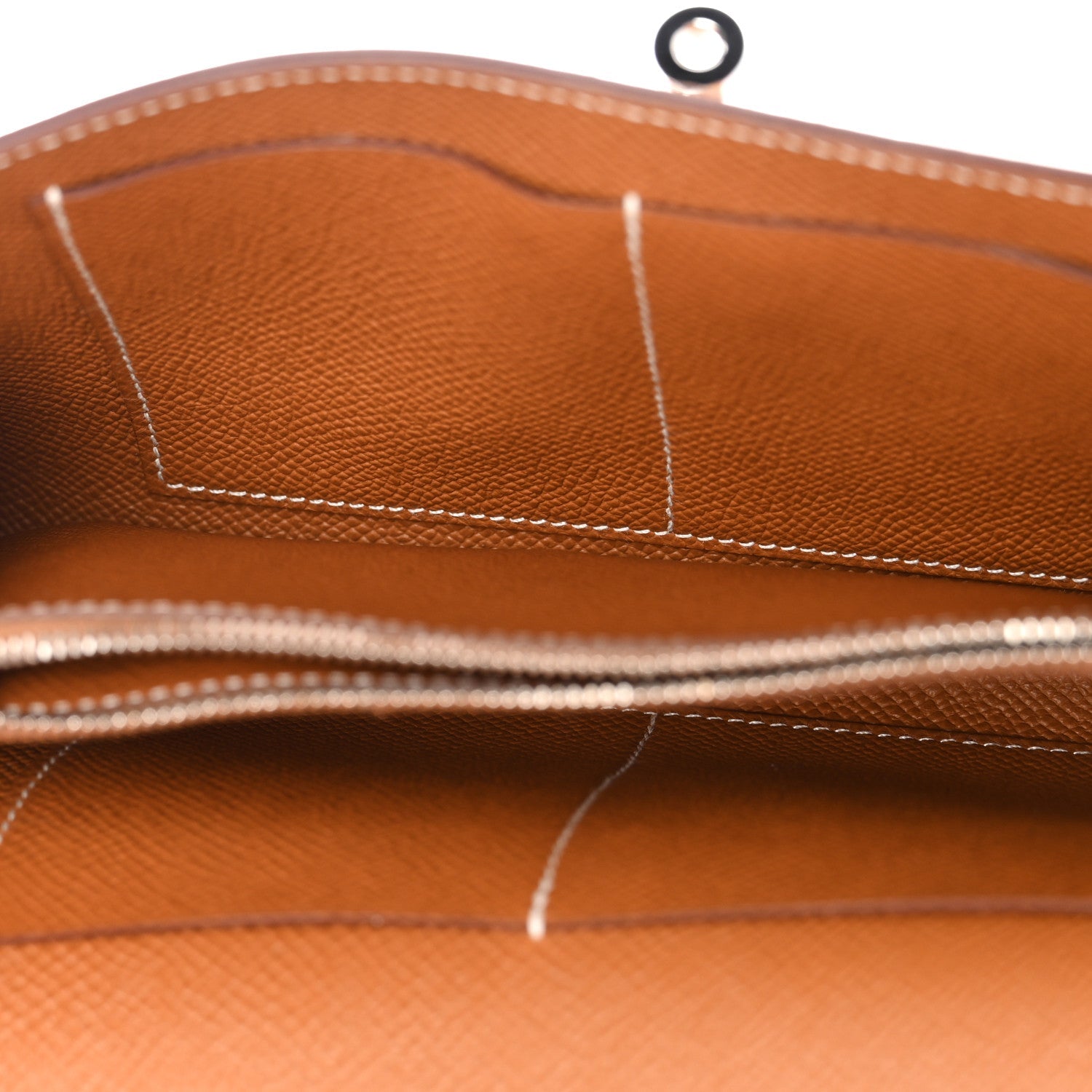 HERMES KELLY TO GO WALLET GOLD EPSOM SILVER HARDWARE