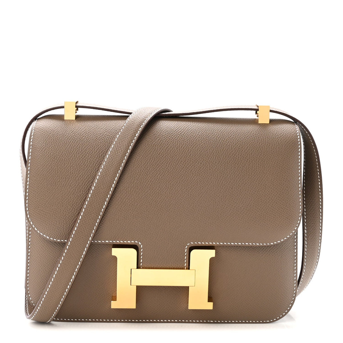 エルメス コンスタンス 24 Etoupe エプソン マットゴールド金具 HERMES CONSTANCE 24 ETOUPE EPSOM MATTE GOLD HARDWARE