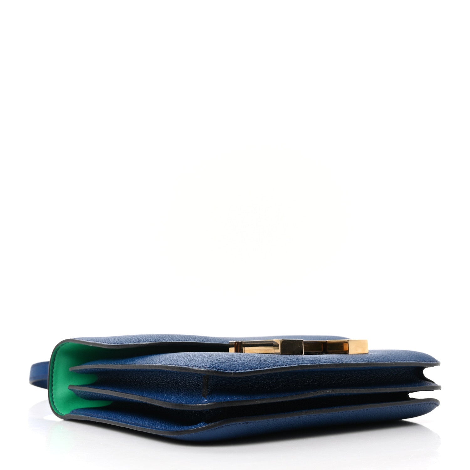 エルメス ミニコンスタンス 18 ヴェルソ Blue Saphir Menthe シェーブルミゾール パーマブラス金具 HERMES MINI CONSTANCE 18 VERSO BLUE SAPHIR MENTHE CHEVRE MYSORE PERMABRASS HARDWARE
