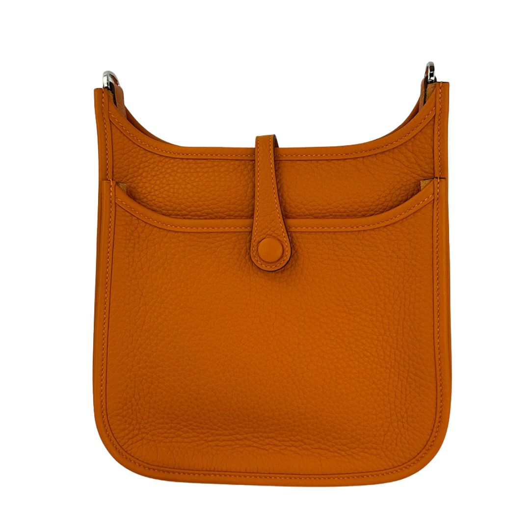 エルメス エヴリン 23 Orange トリヨンクレマンス シルバー金具 エブリン HERMES EVELYNE 23 ORANGE TAURILLON CLEMENCE SILVER HARDWARE