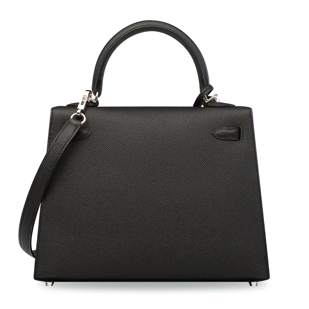 エルメス ケリー 25 Black エプソン シルバー金具 HERMES KELLY 25 BLACK EPSOM SILVER HARDWARE