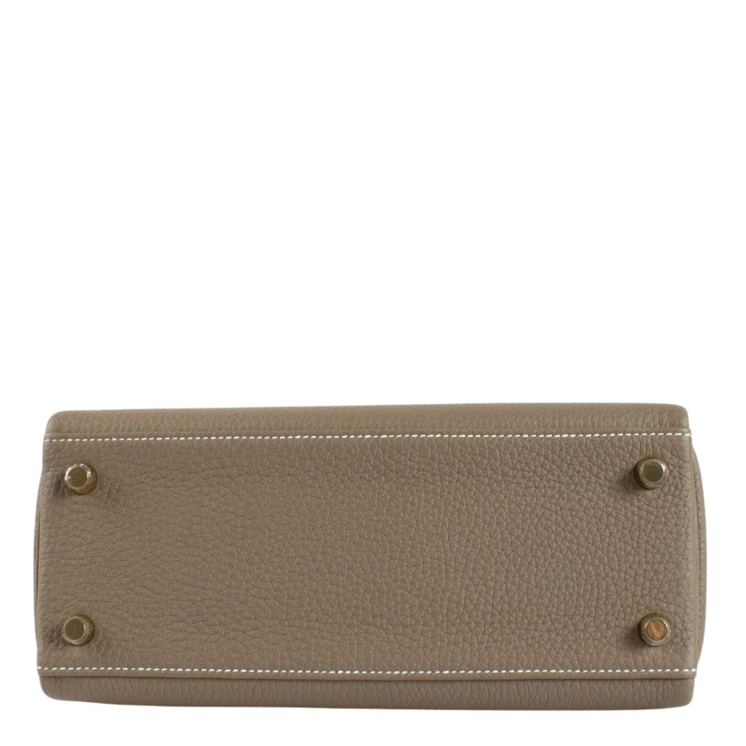 エルメス ケリー 25 内縫い Etoupe トゴ ゴールド金具 HERMES KELLY 25 RETOURNE ETOUPE TOGO GOLD HARDWARE
