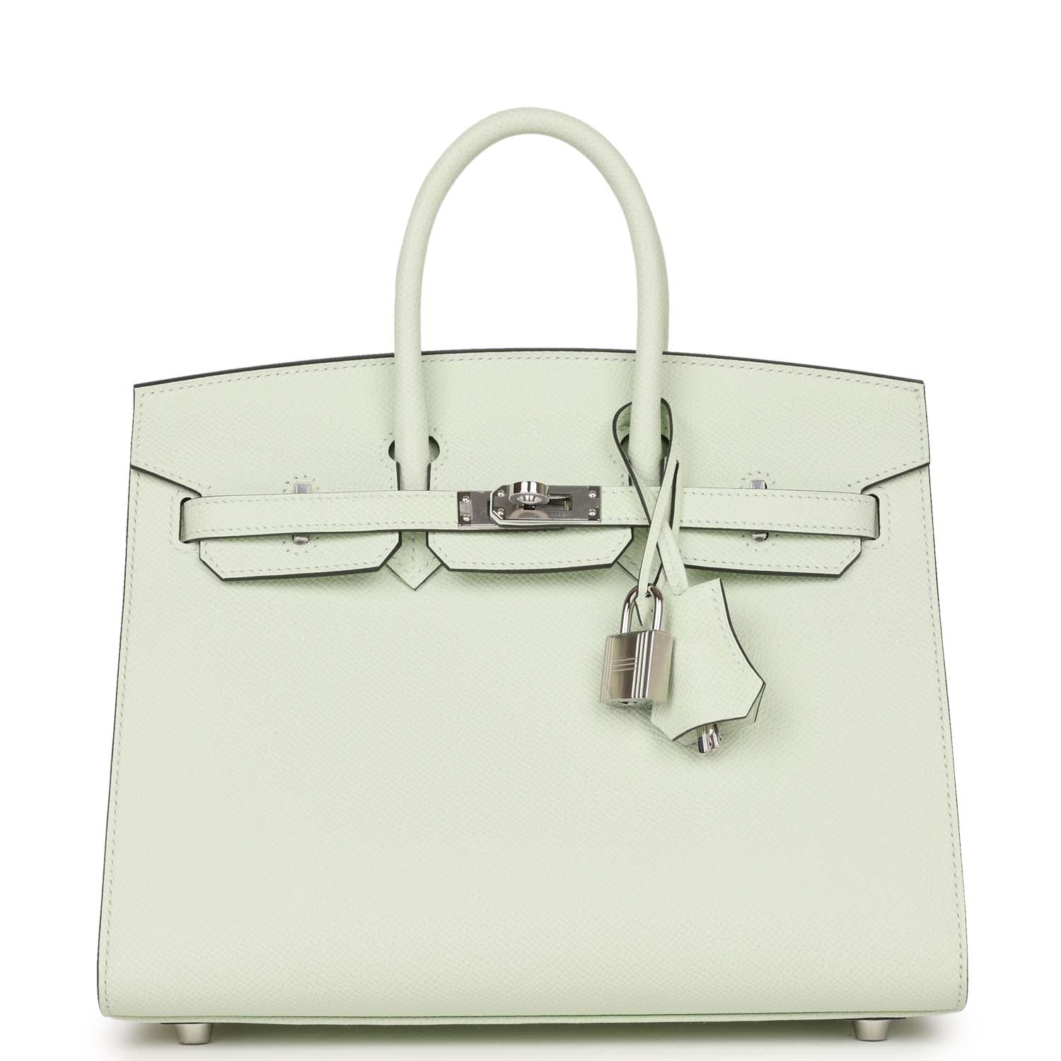 【新品未使用】2023年製 エルメス バーキン25 外縫い ヴェールフィズ エプソン シルバー金具 HERMES BIRKIN SELLIER 25 VERT FIZZ EPSOM SILVER HARDWARE