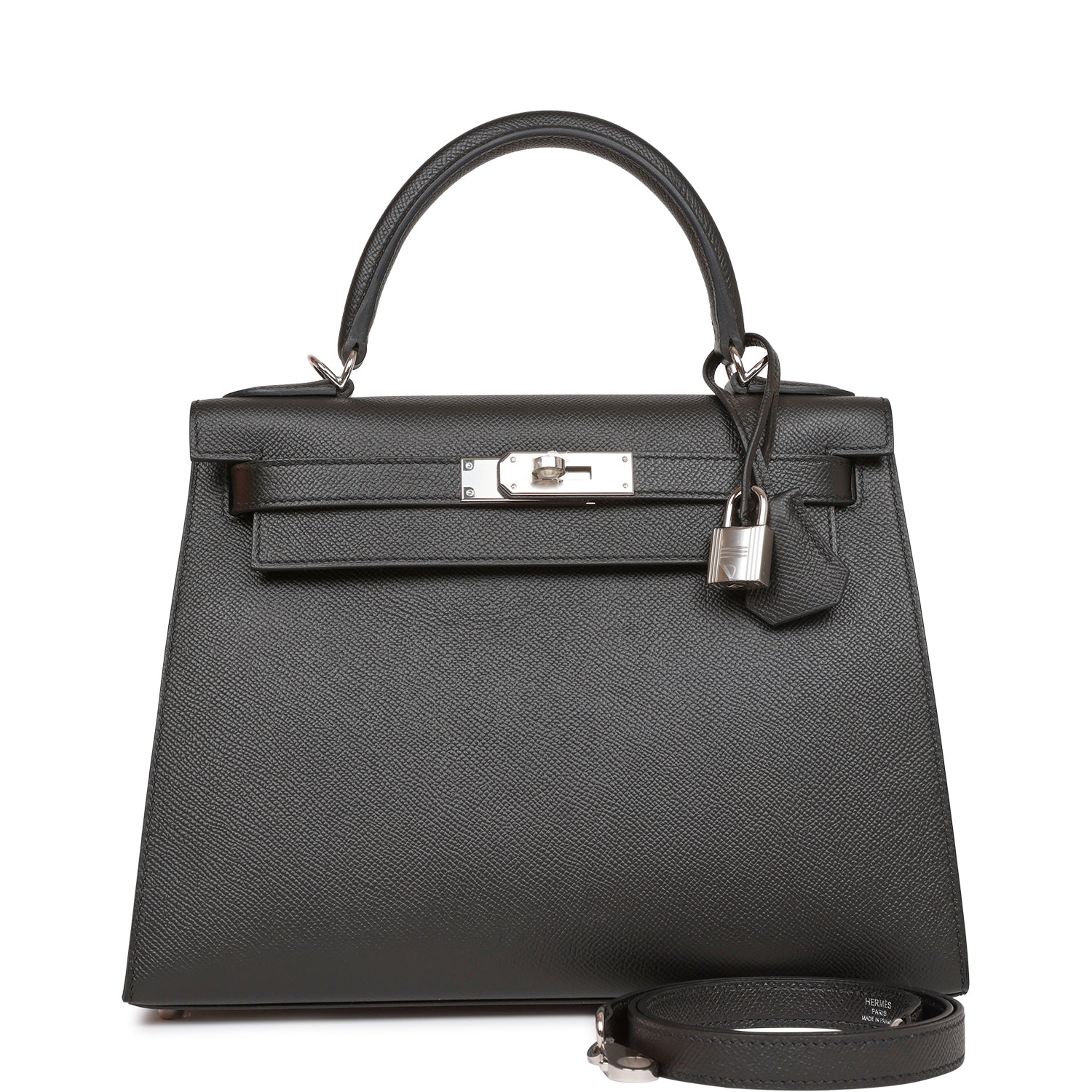 【新品未使用】2022年製 エルメス ケリー28 外縫い ブラック エプソン シルバー金具 HERMES KELLY SELLIER 28 BLACK EPSOM SILVER HARDWARE