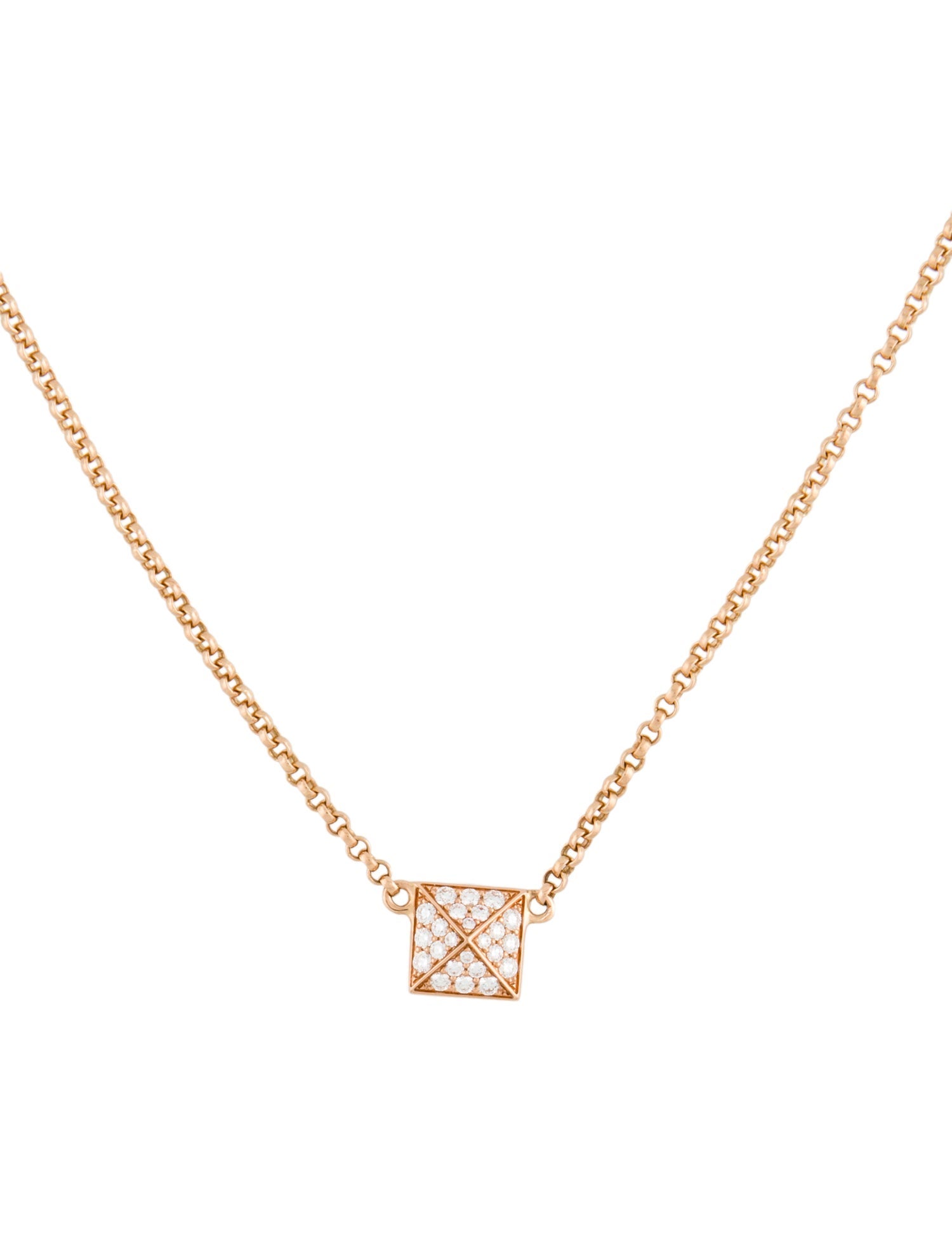 定価以下】エルメス クルー・ドゥ・H ローズゴールド ダイヤモンド ネックレス HERMES CLOU D'H NECKLACE PEND |  AVENUE TOKYO