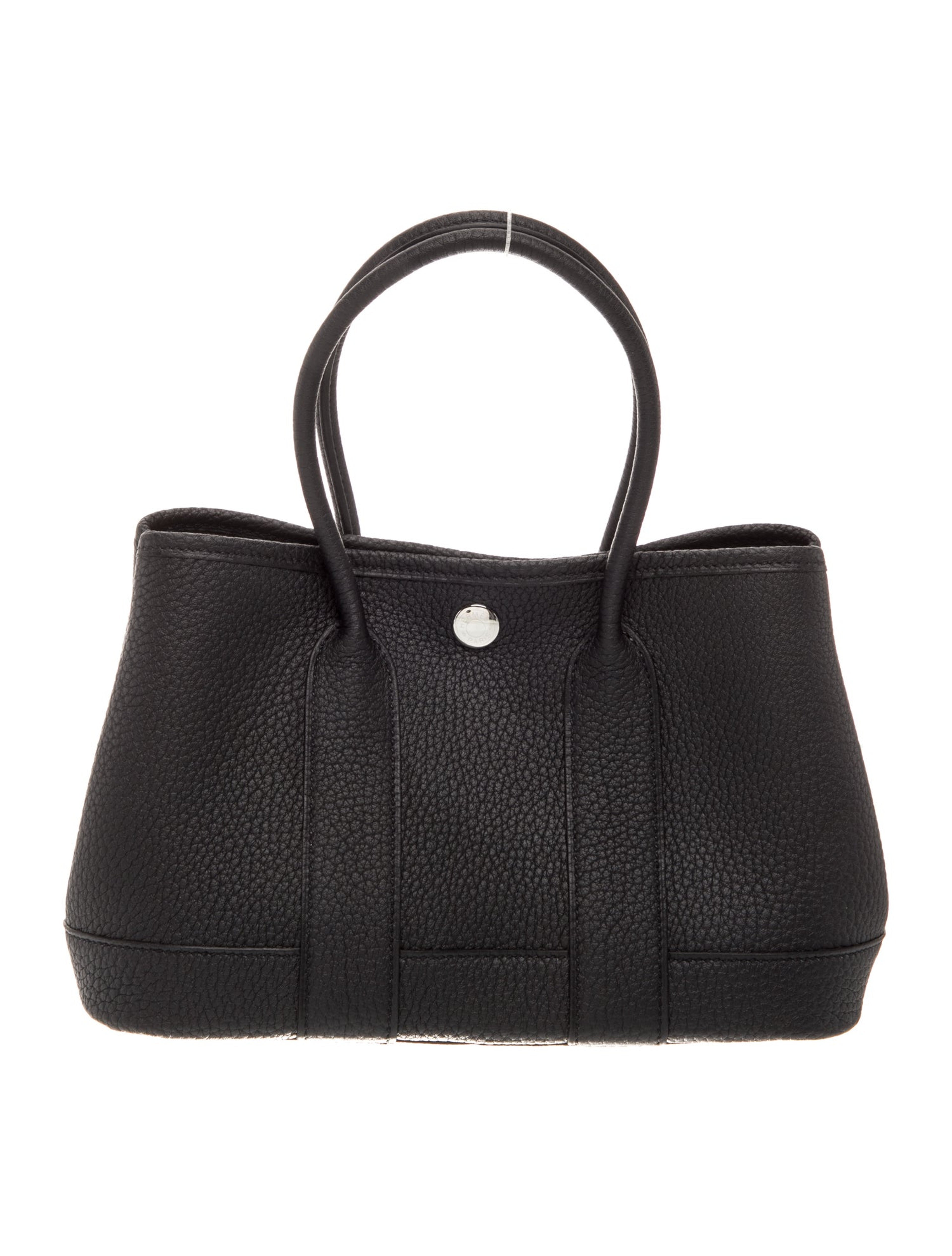 エルメス ネオ ガーデンパーティー 23 Noir ネゴンダ シルバー金具 HERMES NEO GARDEN PARTY 23 NOIR NEGONDA SILVER HARDWARE