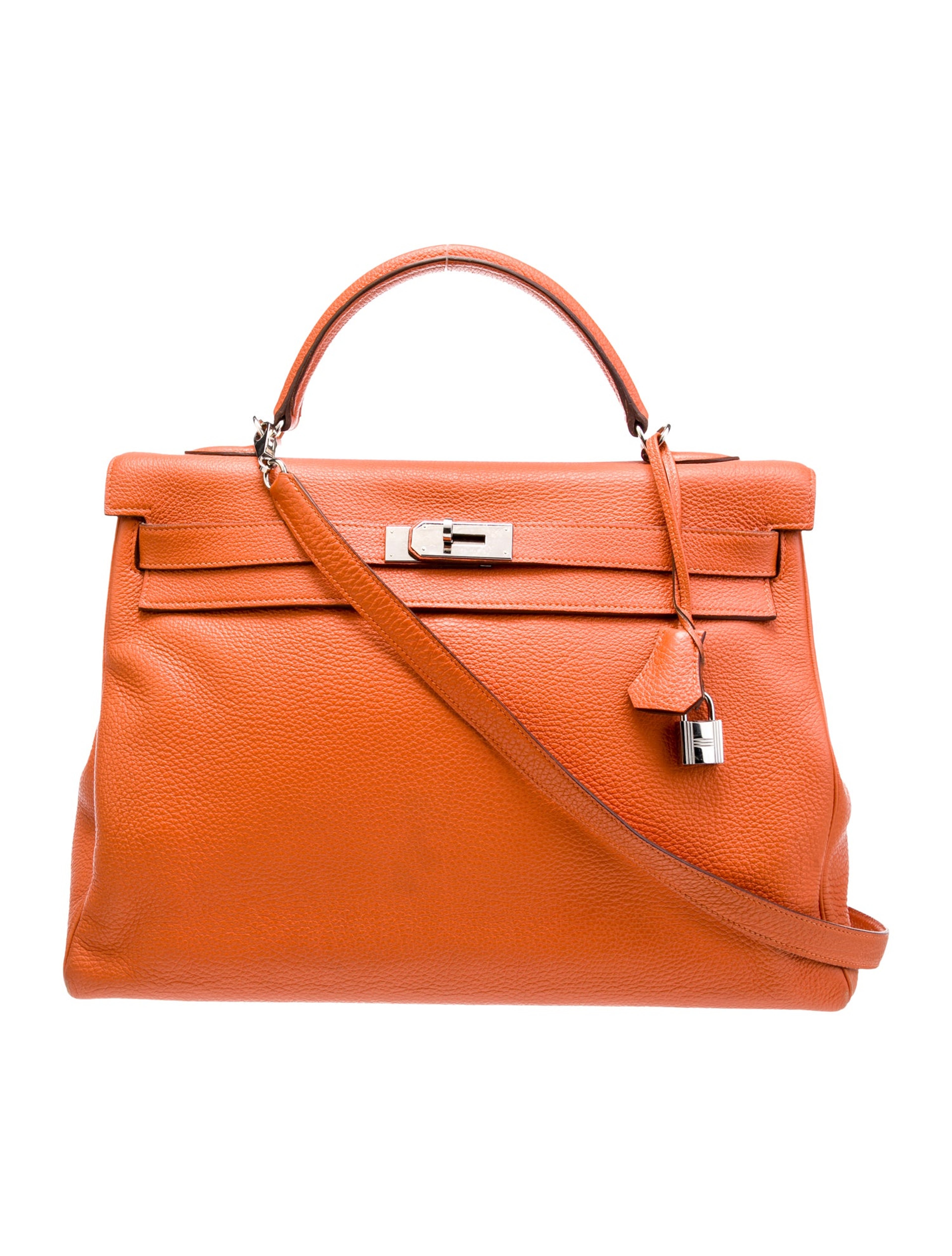 エルメス ケリー 40 Orange トゴ シルバー金具 HERMES KELLY 40 ORANGE TOGO SILVER HARDWARE