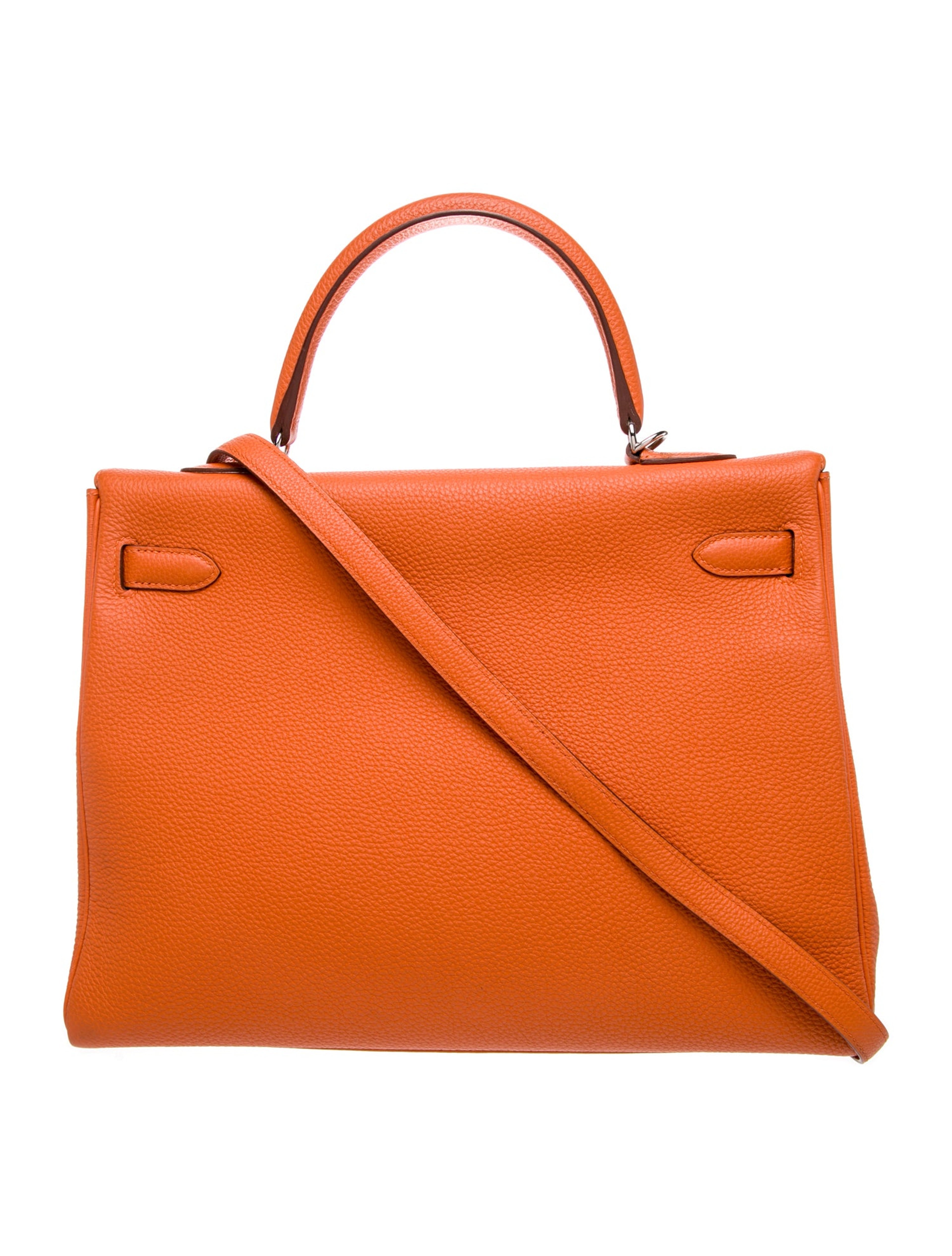 エルメス ケリー 35 Orange トゴ シルバー金具 HERMES KELLY 35 ORANGE TOGO SILVER HARDWARE