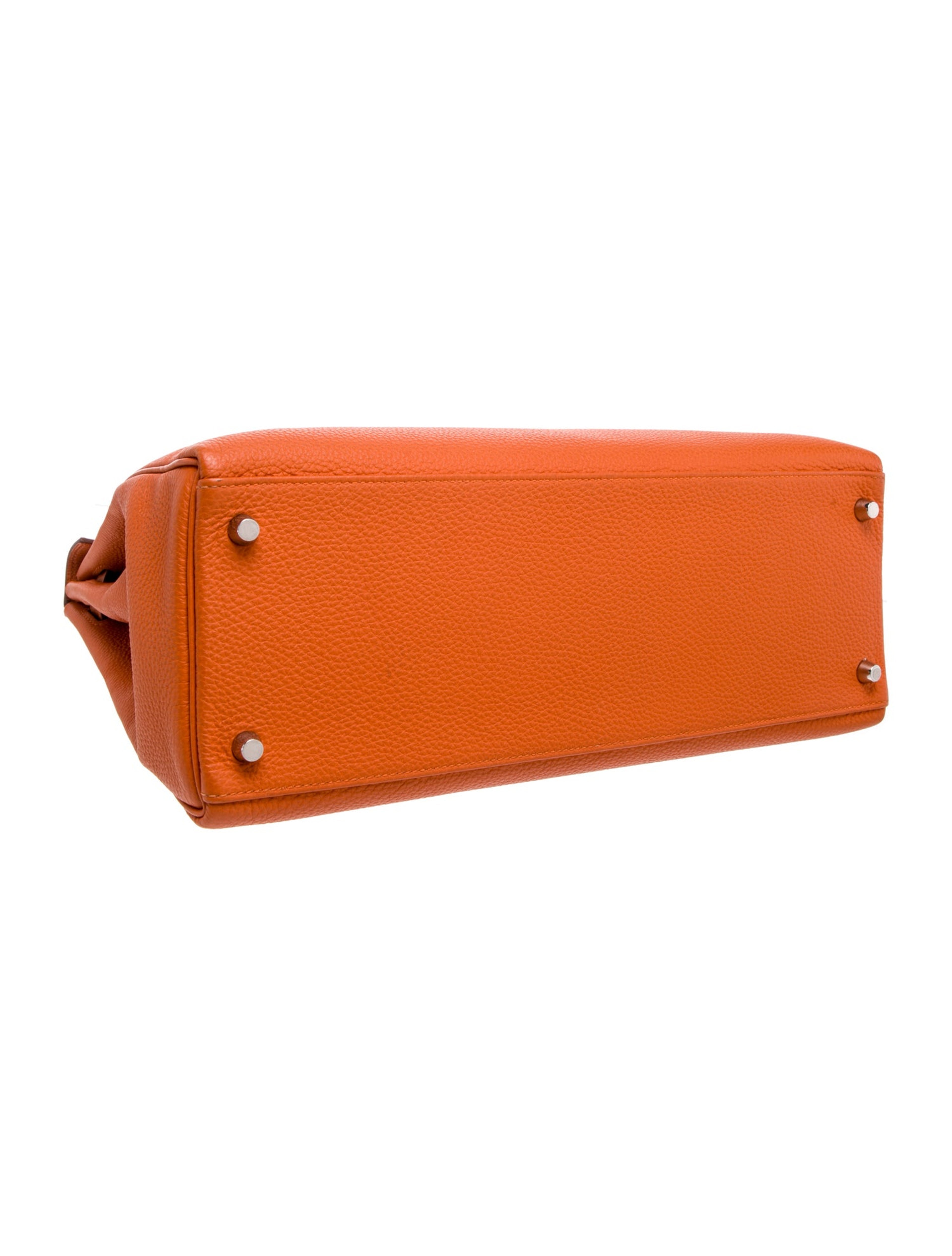 エルメス ケリー 35 Orange トゴ シルバー金具 HERMES KELLY 35 ORANGE TOGO SILVER HARDWARE