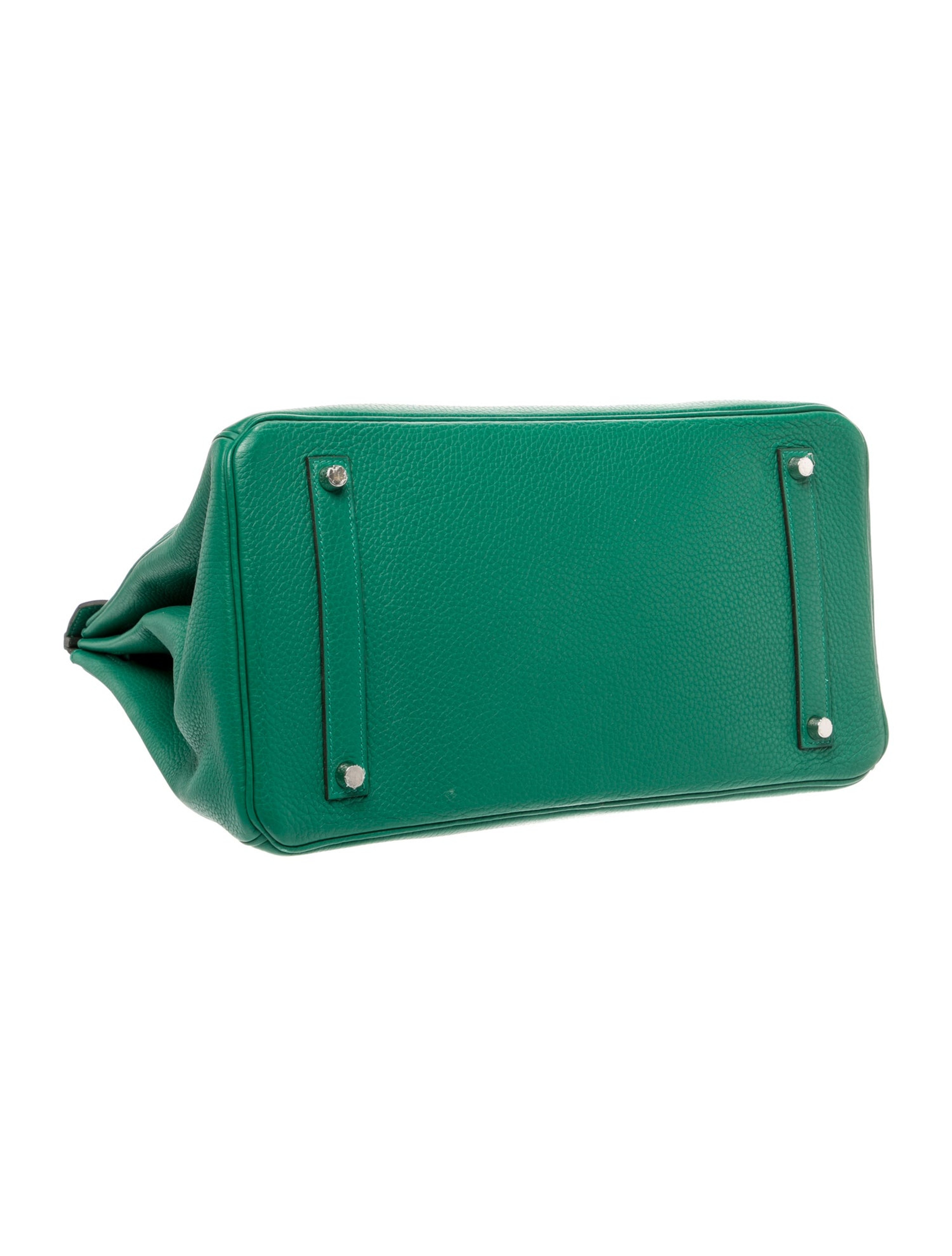 エルメス バーキン 35 ヴェルソ Vert Fonce Vert Vertigo クレマンス シルバー金具 HERMES BIRKIN 35 VERSO VERT FONCE VERT VERTIGO CLEMENCE SILVER HARDWARE