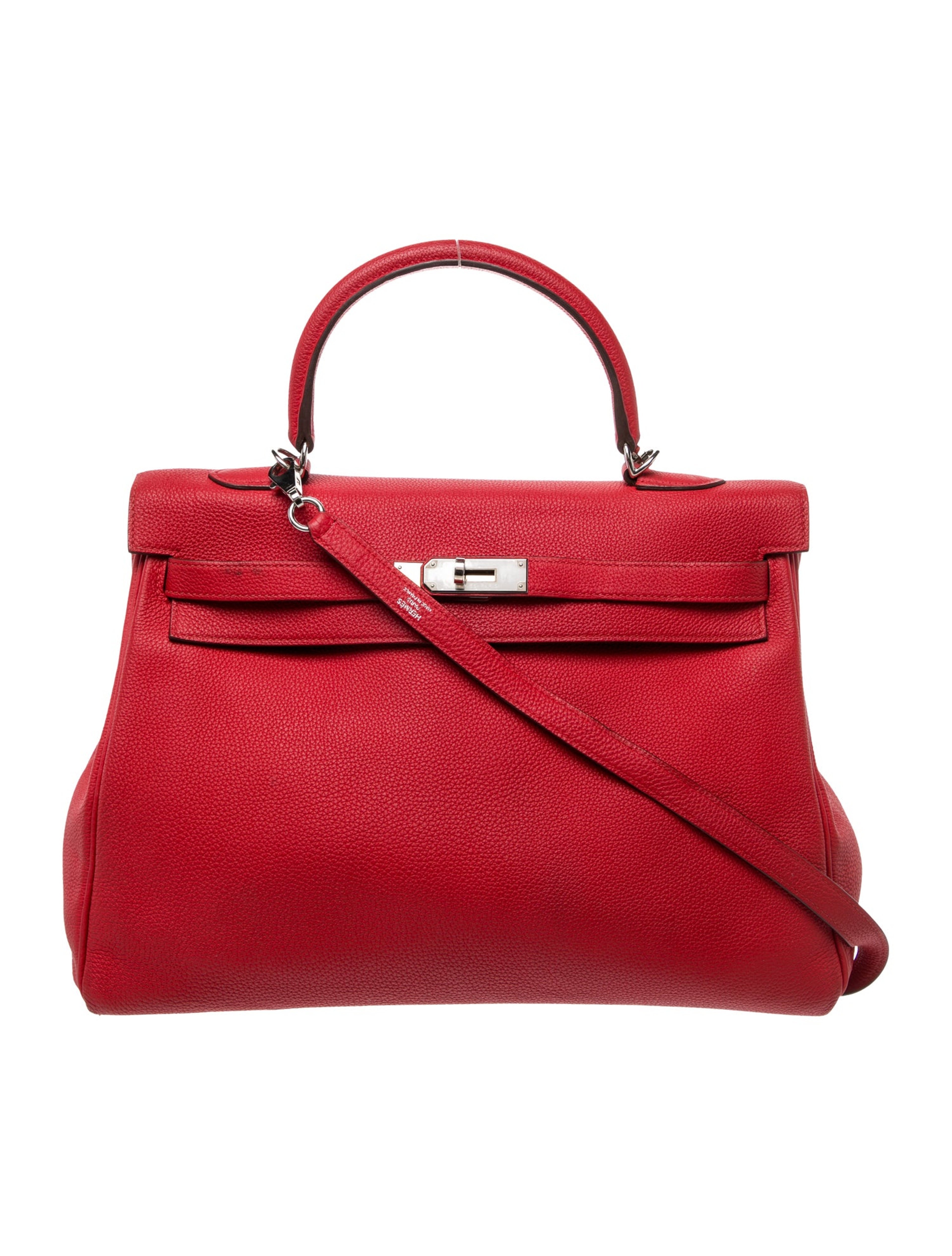 エルメス ケリー 35 Rouge De Coeur トゴ シルバー金具 HERMES KELLY 35 ROUGE DE COEUR TOGO SILVER HARDWARE