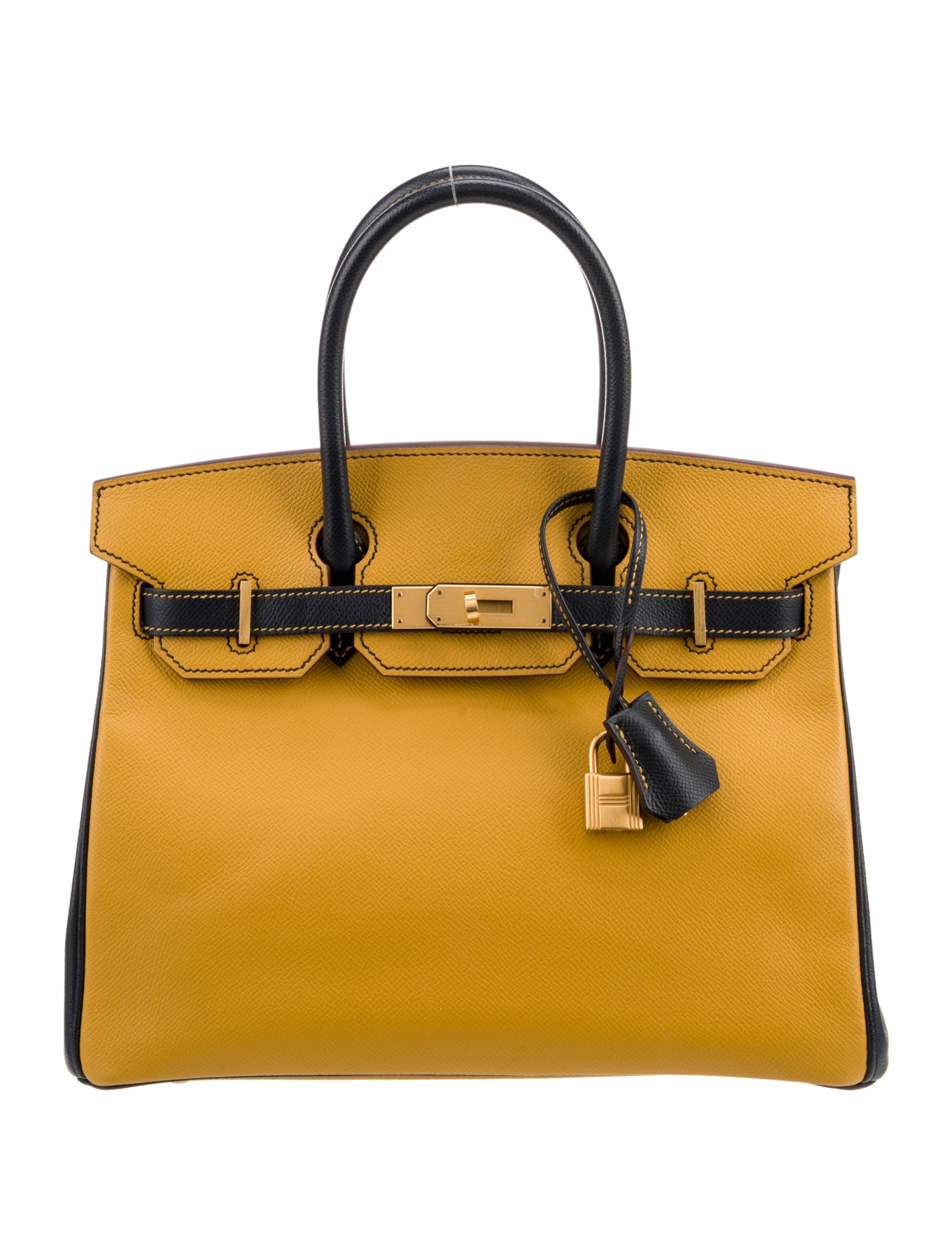 エルメス バーキン 30 スペシャルオーダー バイカラー Bleu Indigo Jaune D'or エプソン マットゴールド金具 パーソナルオーダー ホースシュー HERMES BIRKIN 30 BLEU INDIGO JAUNE D'OR EPSOM BRUSHED GOLD HARDWARE HSS