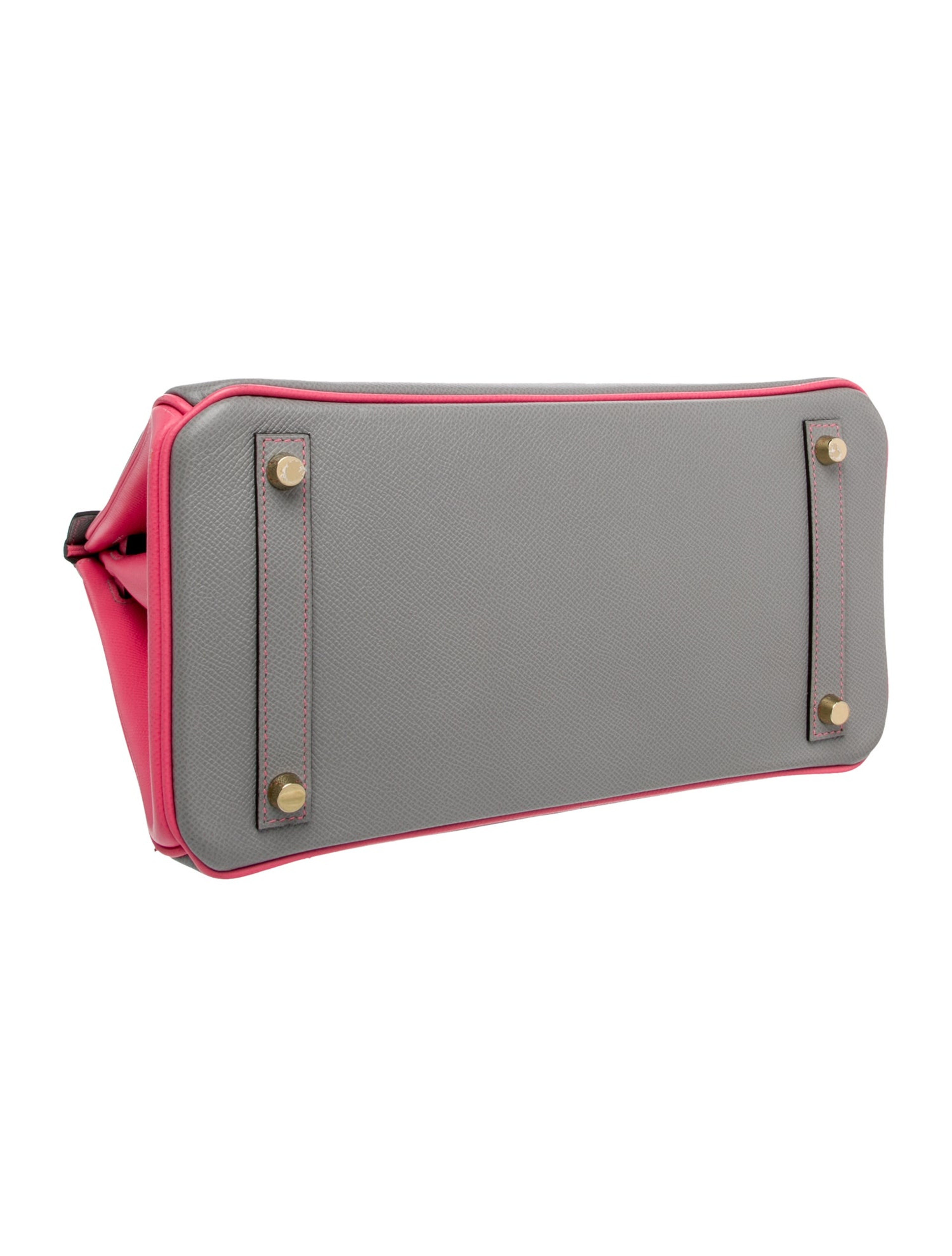 エルメス バーキン 30 スペシャルオーダー バイカラー Gris Mouette Rose Azalee エプソン マットゴールド金具 パーソナルオーダー ホースシュー HERMES BIRKIN 30 GRIS MOUETTE ROSE AZALEE EPSOM BRUSHED GOLD HARDWARE HSS