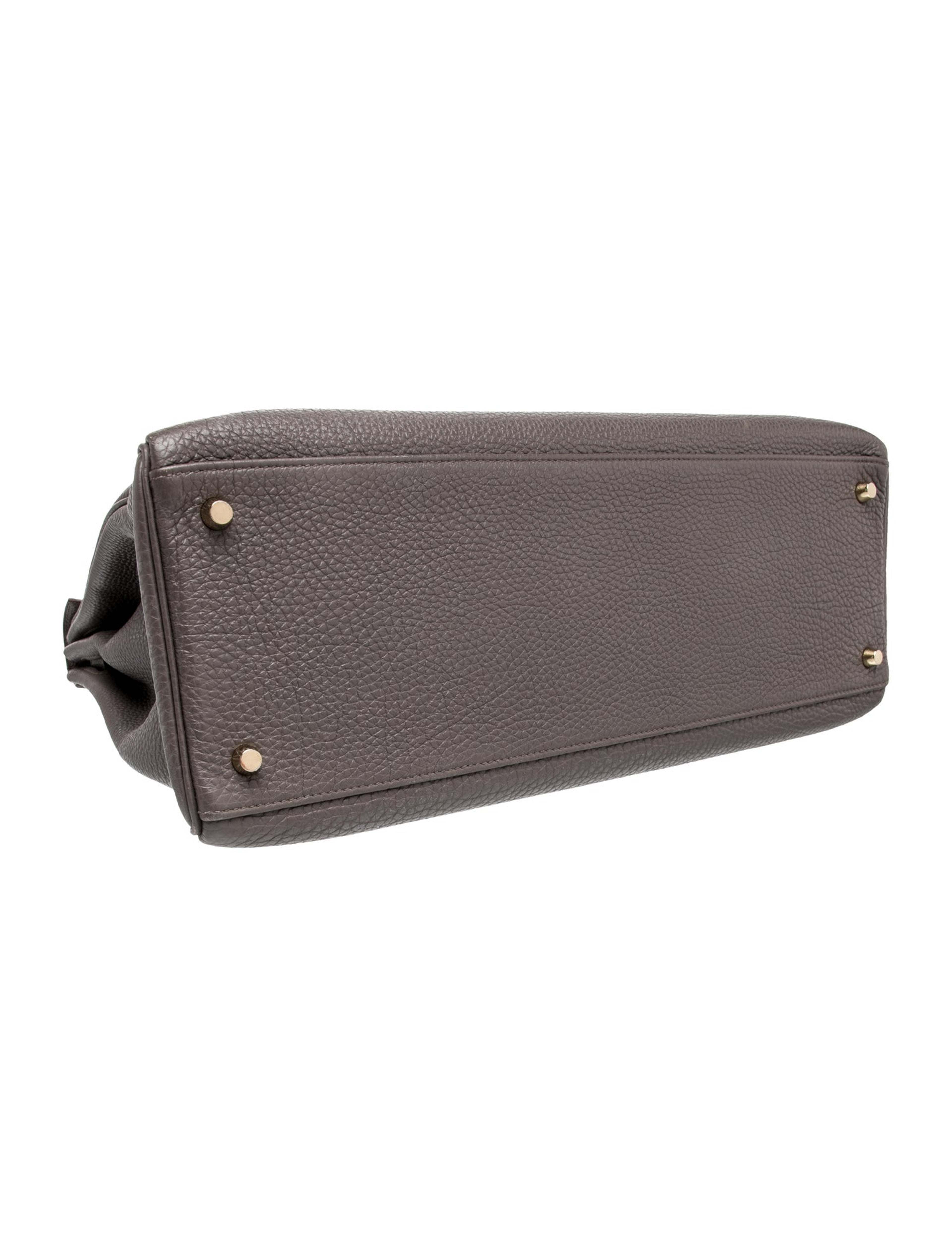 エルメス ケリー 40 内縫い Gris Etain トゴ ゴールド金具 HERMES KELLY 40 RETOURNE GRIS ETAIN TOGO GOLD HARDWARE