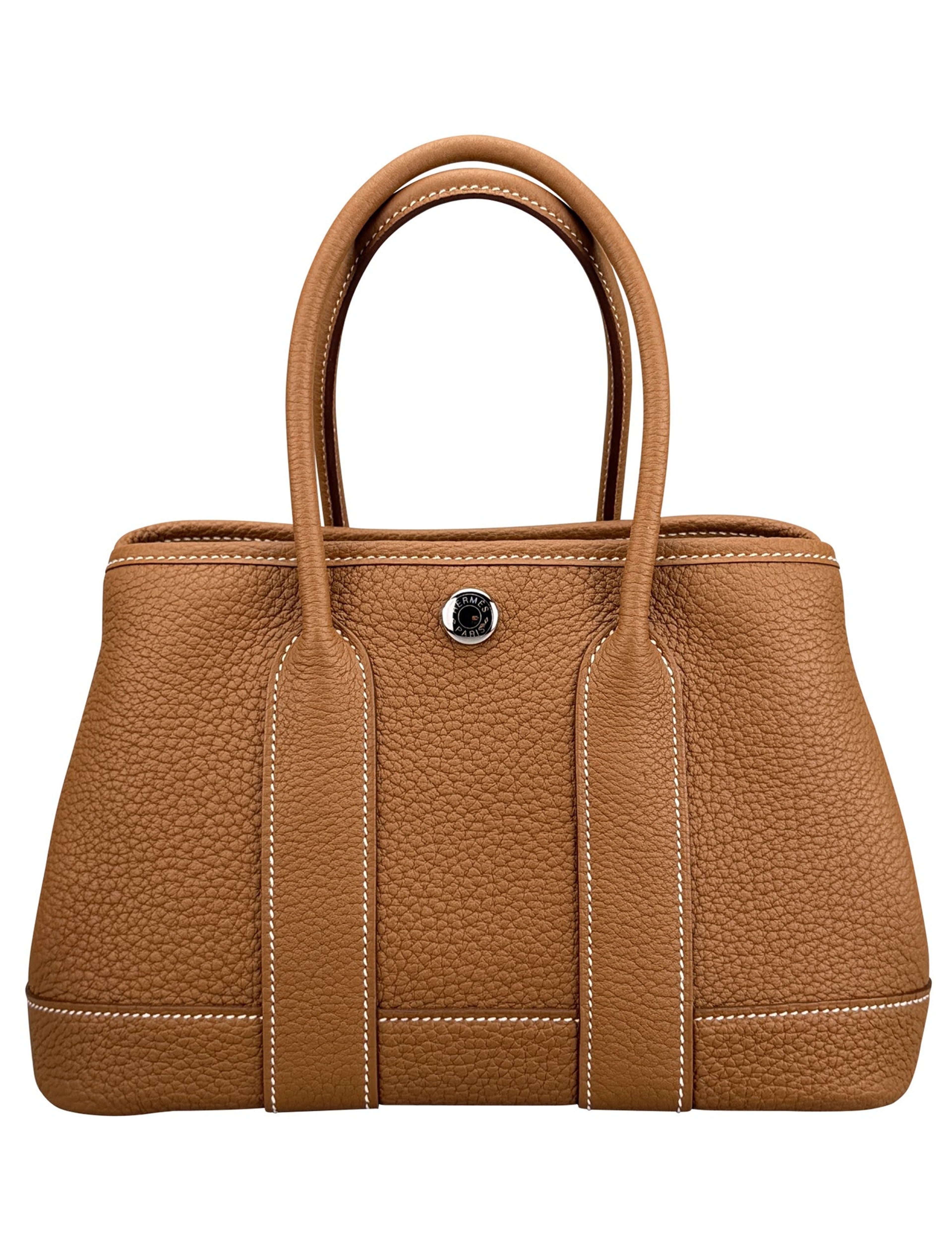 エルメス ネオ ガーデンパーティー 23 Gold トゴ シルバー金具 HERMES