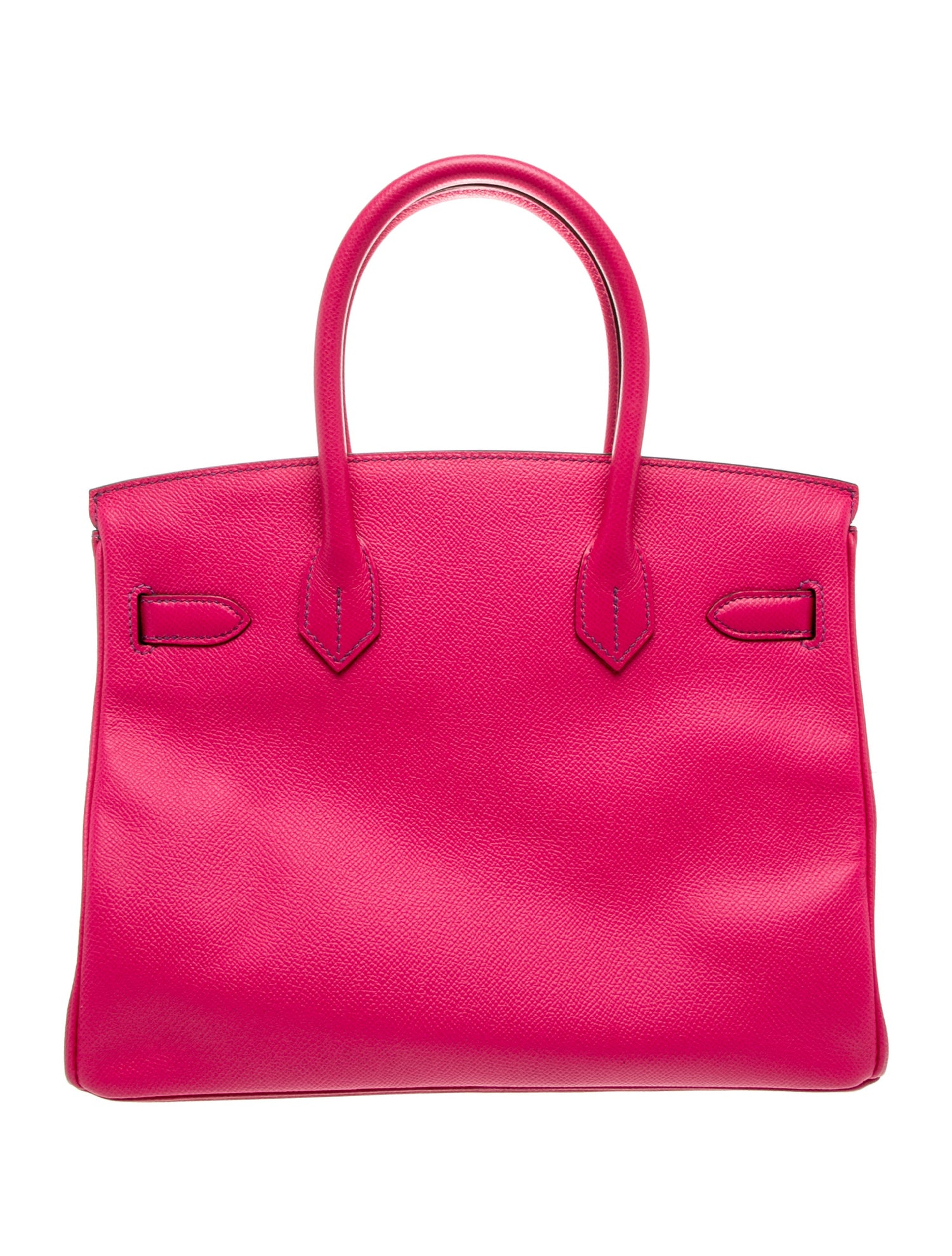 エルメス バーキン 30 スペシャルオーダー ヴェルソ Bleu Paon Rose Tyrien エプソン シルバー金具 パーソナルオーダー ホースシュー HERMES BIRKIN 30 VERSO BLEU PAON ROSE TYRIEN EPSOM SILVER HARDWARE HSS