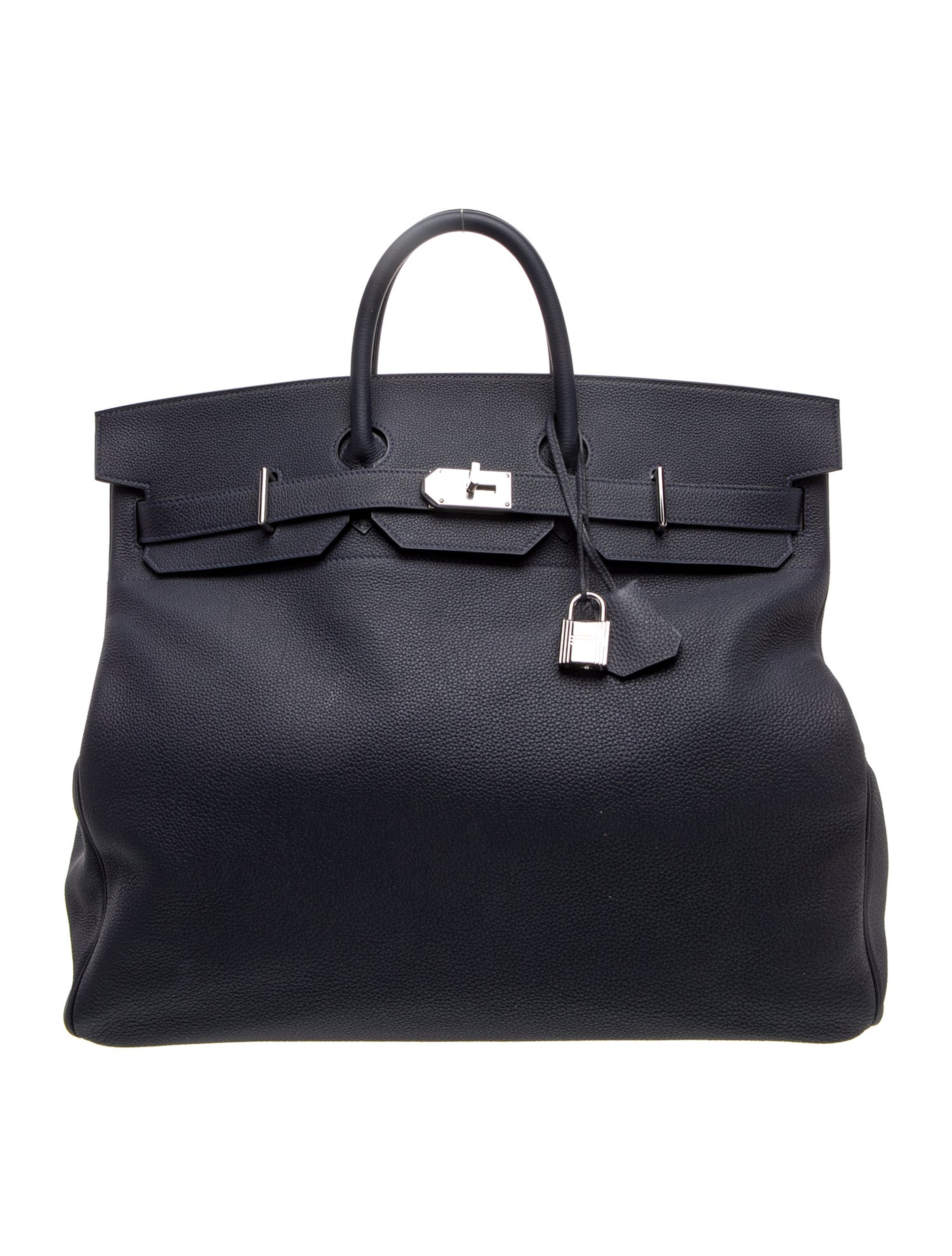 エルメス バーキン 50 オータクロア HAC Bleu Nuit トゴ シルバー金具 HERMES BIRKIN 50 HAC BLEU NUIT TOGO SILVER HARDWARE
