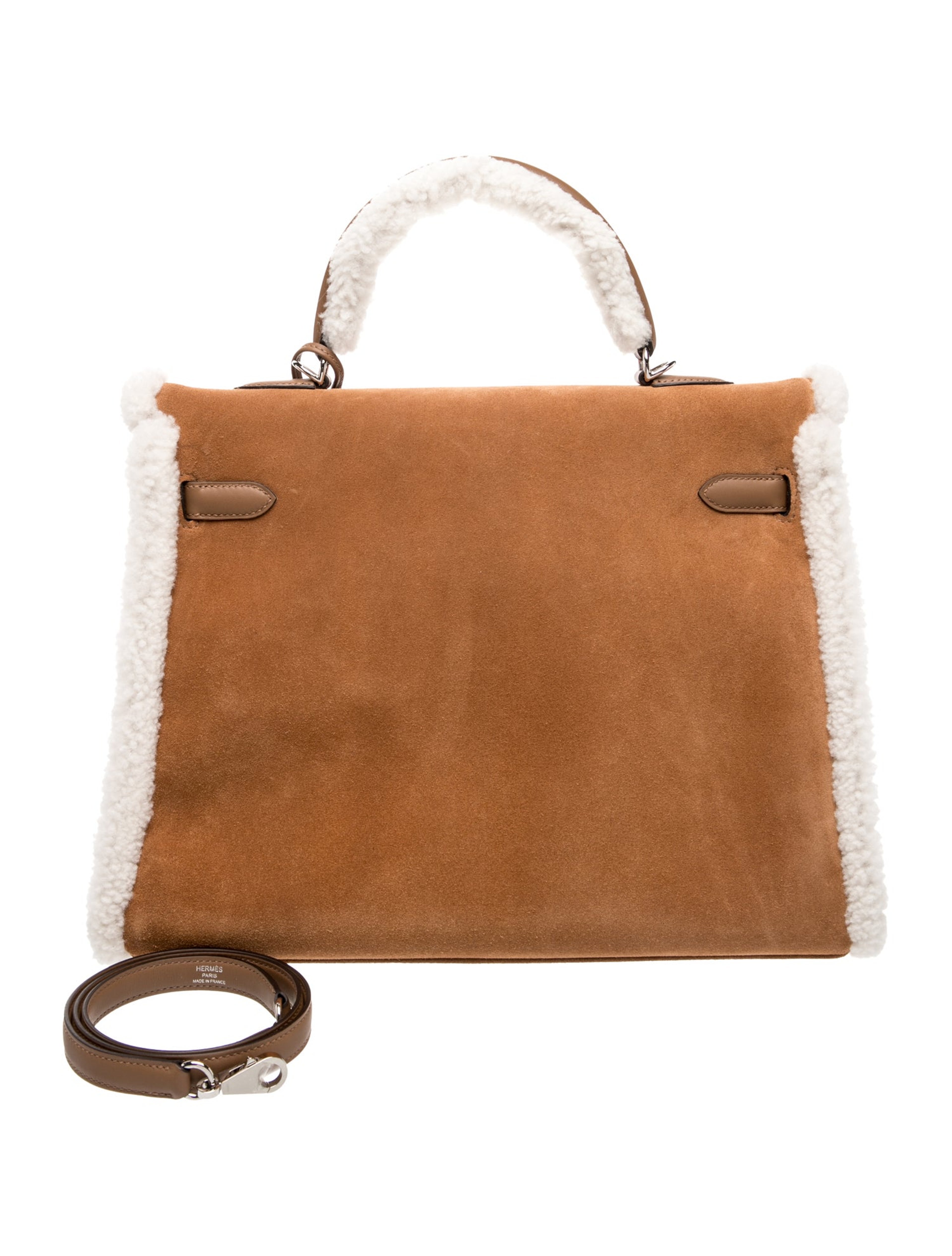 エルメス ケリー 35 テディ グリズリー Alezan スエード スイフト シルバー金具 HERMES KELLY 35 TEDDY GRIZZLY  ALEZAN SUEDE SWIFT SILVER HARDWARE