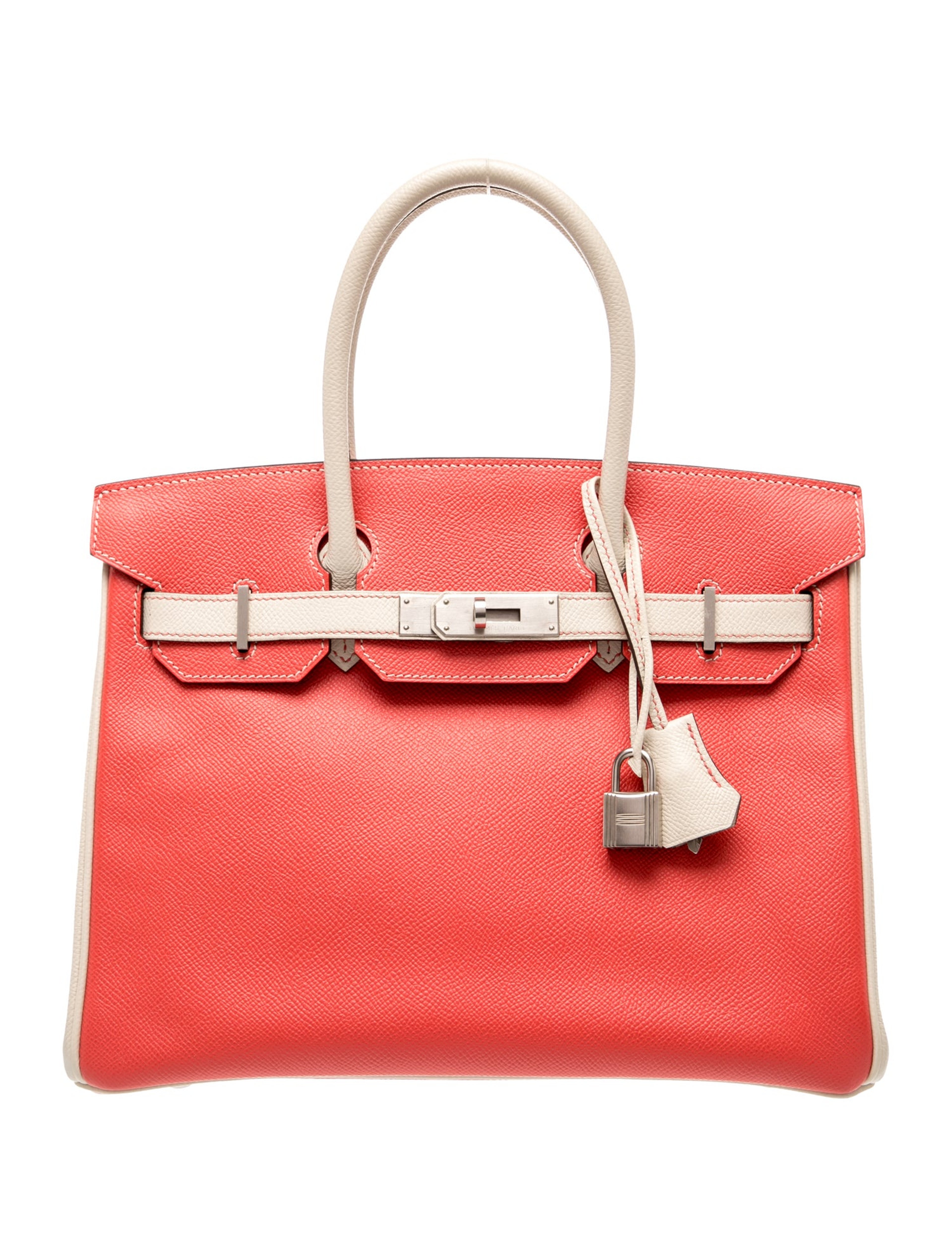 エルメス バーキン 30 スペシャルオーダー バイカラー Rose Jaipur Craie エプソン マットシルバー金具 パーソナルオーダー ホースシュー HERMES BIRKIN 30 ROSE JAIPUR CRAIE EPSOM BRUSHED SILVER HARDWARE HSS